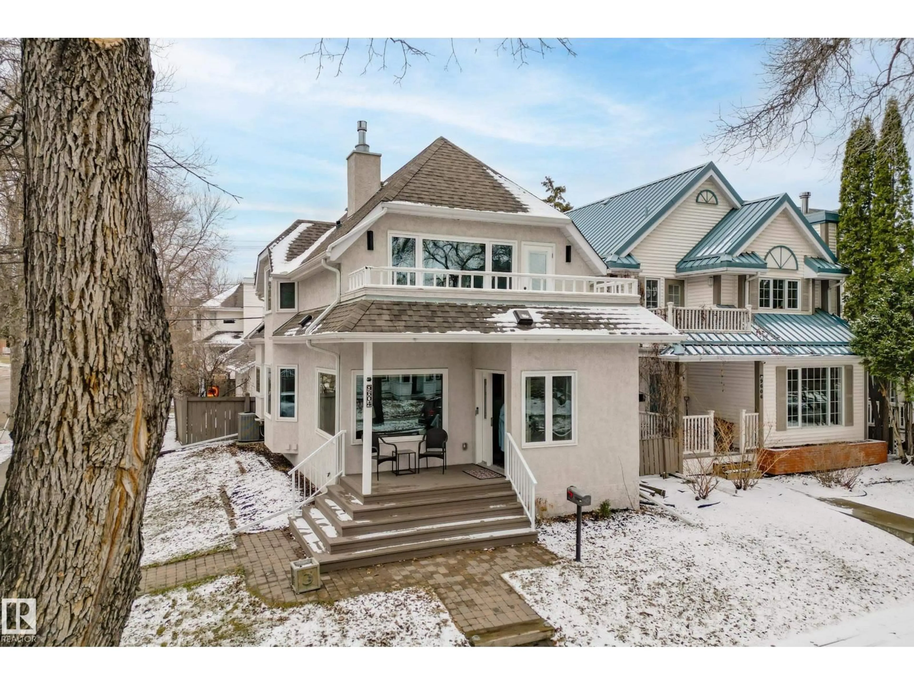 Home with brick exterior material, street for 9604 100A ST NW, Edmonton Alberta T5K0B1
