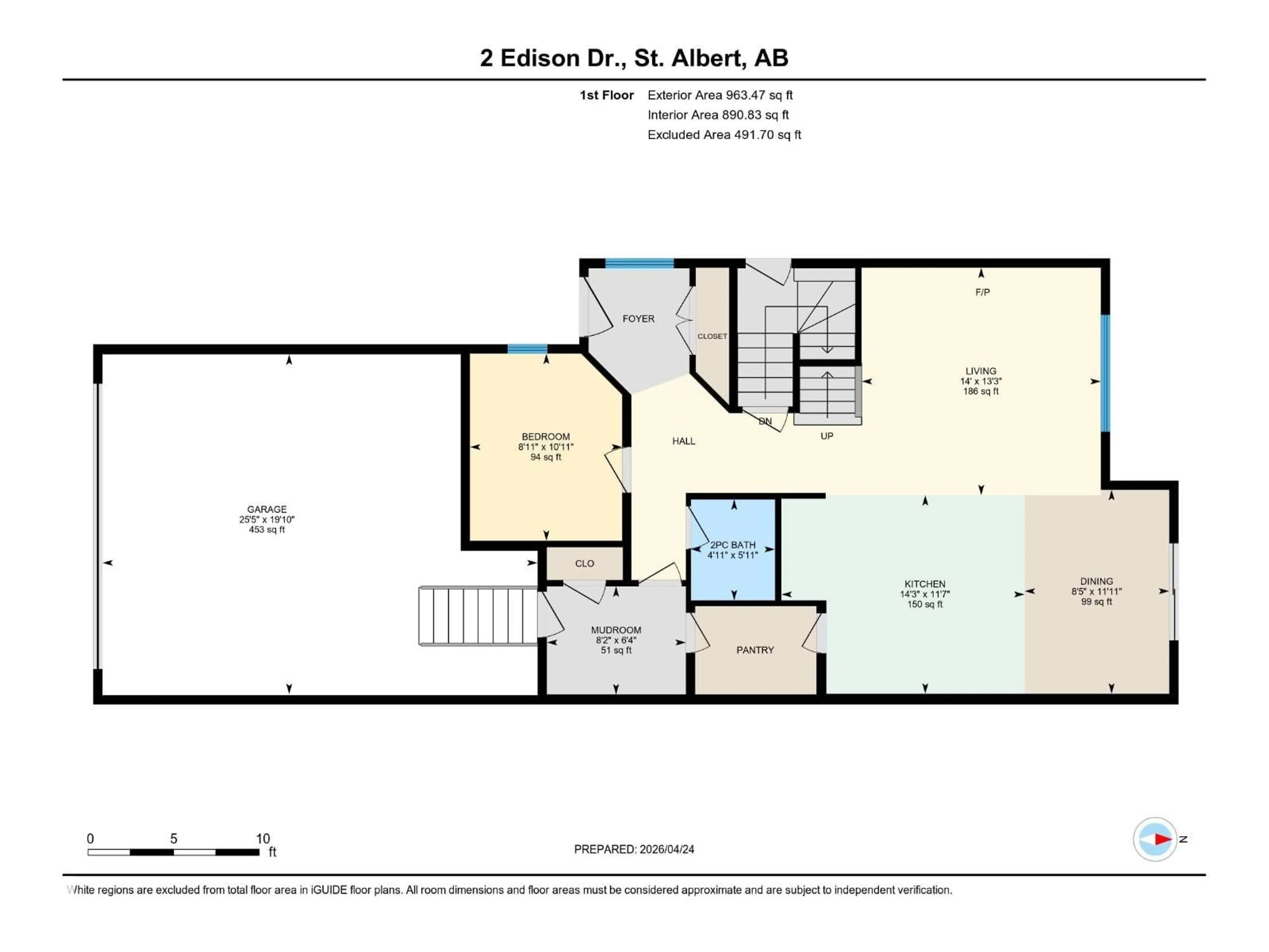 Floor plan for 2 EDISON DR, St. Albert Alberta T8N7W1
