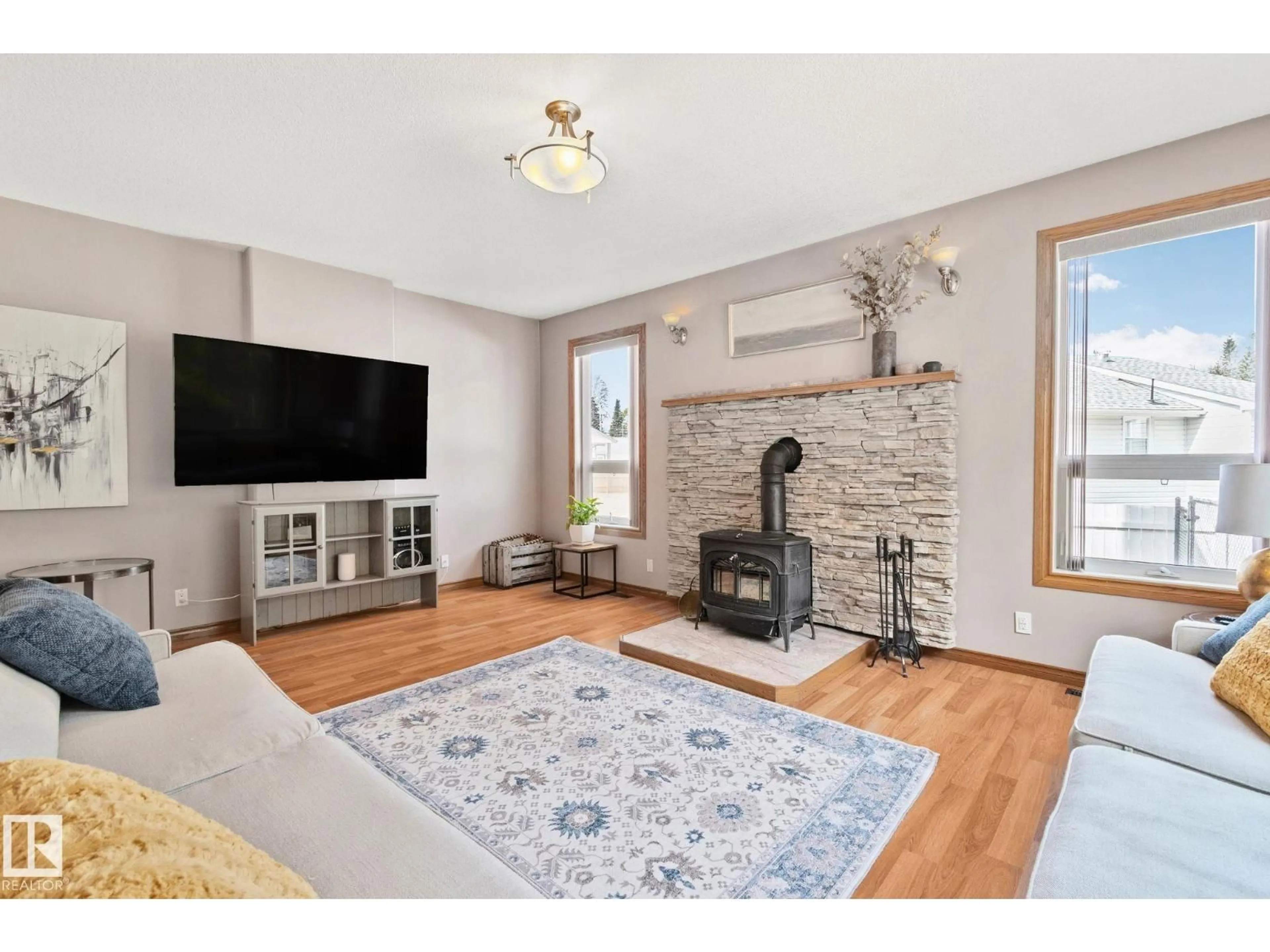 Living room with furniture, unknown for 4228 8 AV, Edson Alberta T7E1A8