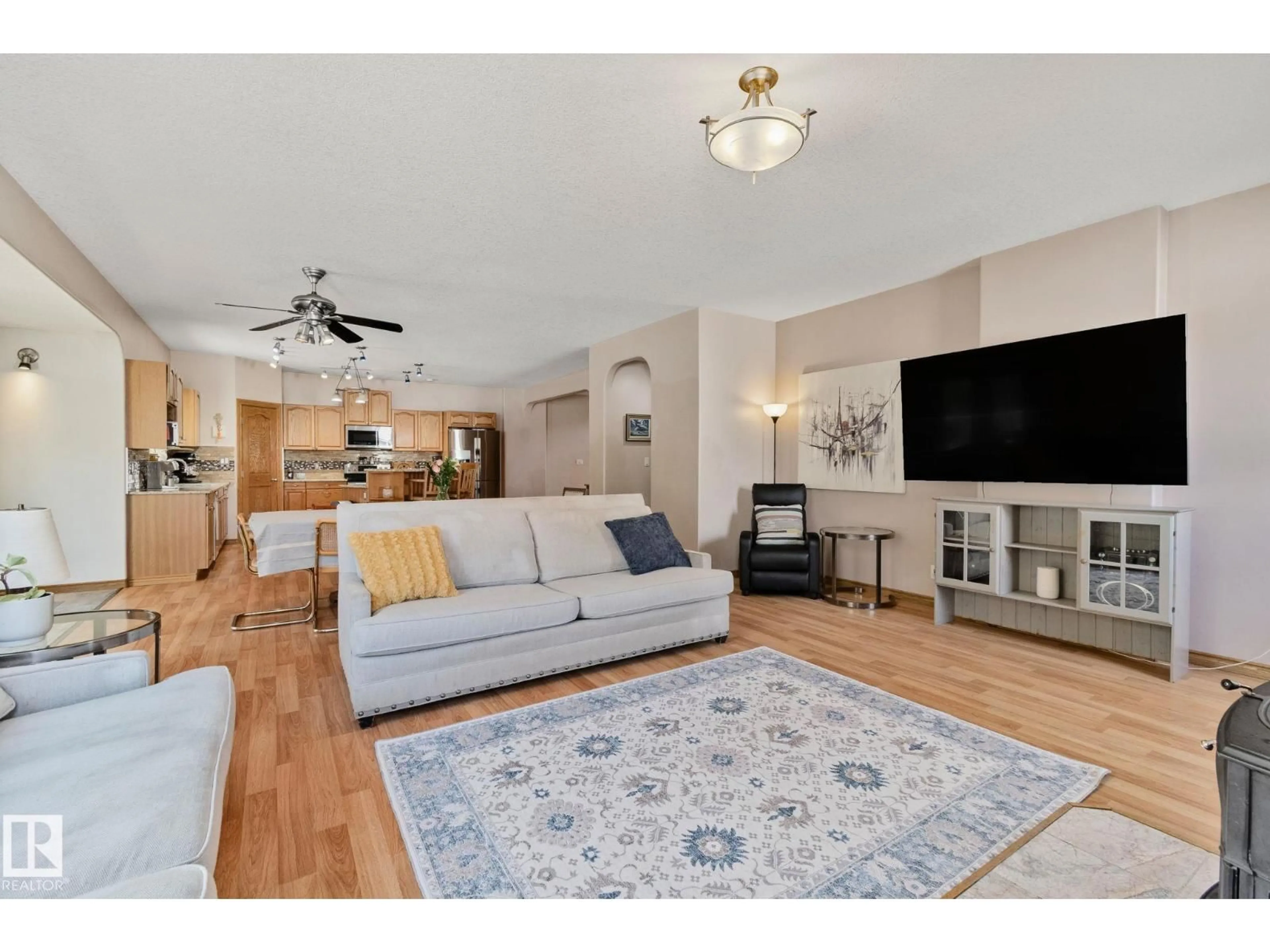 Living room with furniture, unknown for 4228 8 AV, Edson Alberta T7E1A8