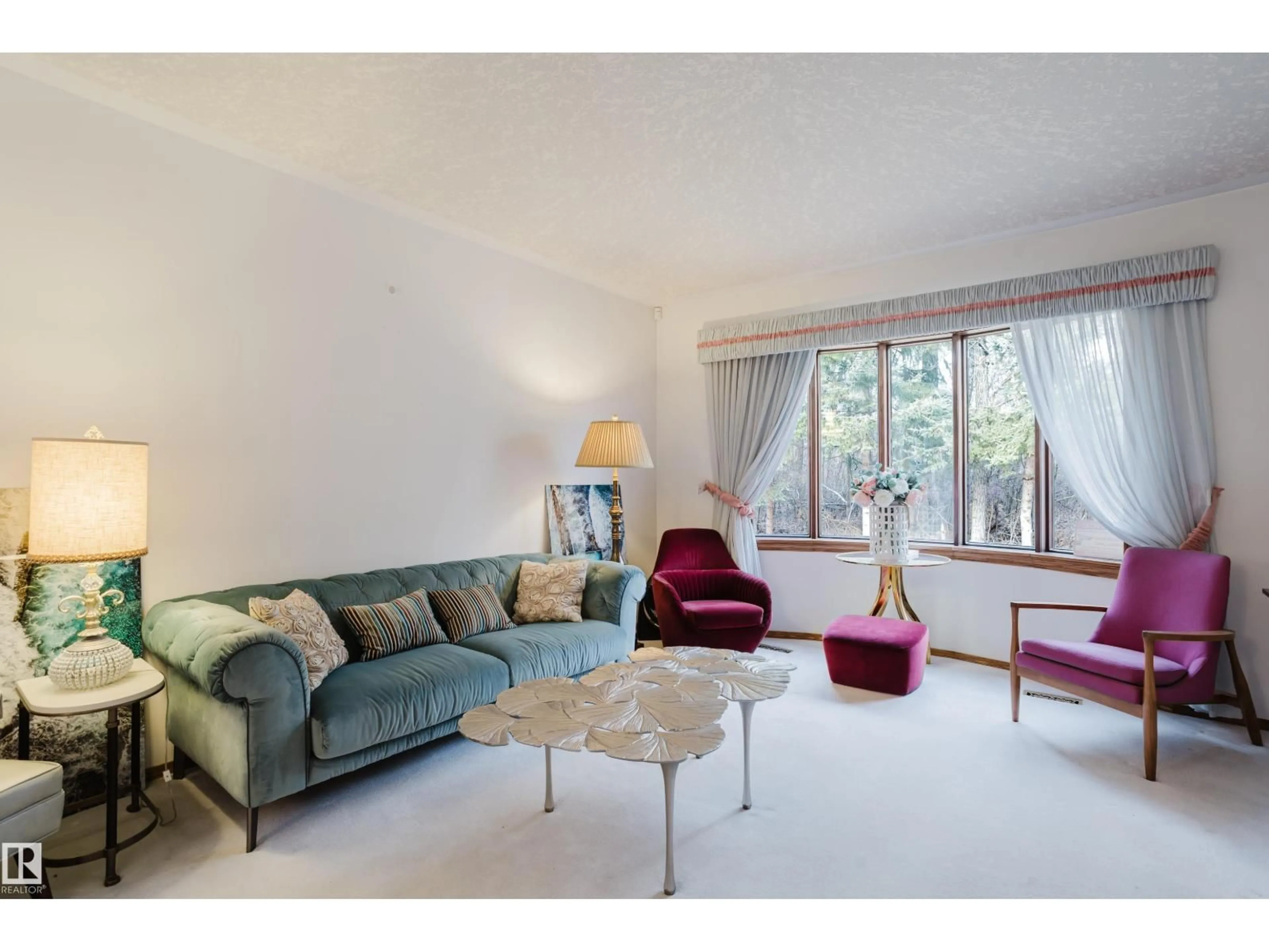 Living room with furniture, unknown for 74 23248 TWP ROAD 522, Rural Strathcona County Alberta T8B1H5