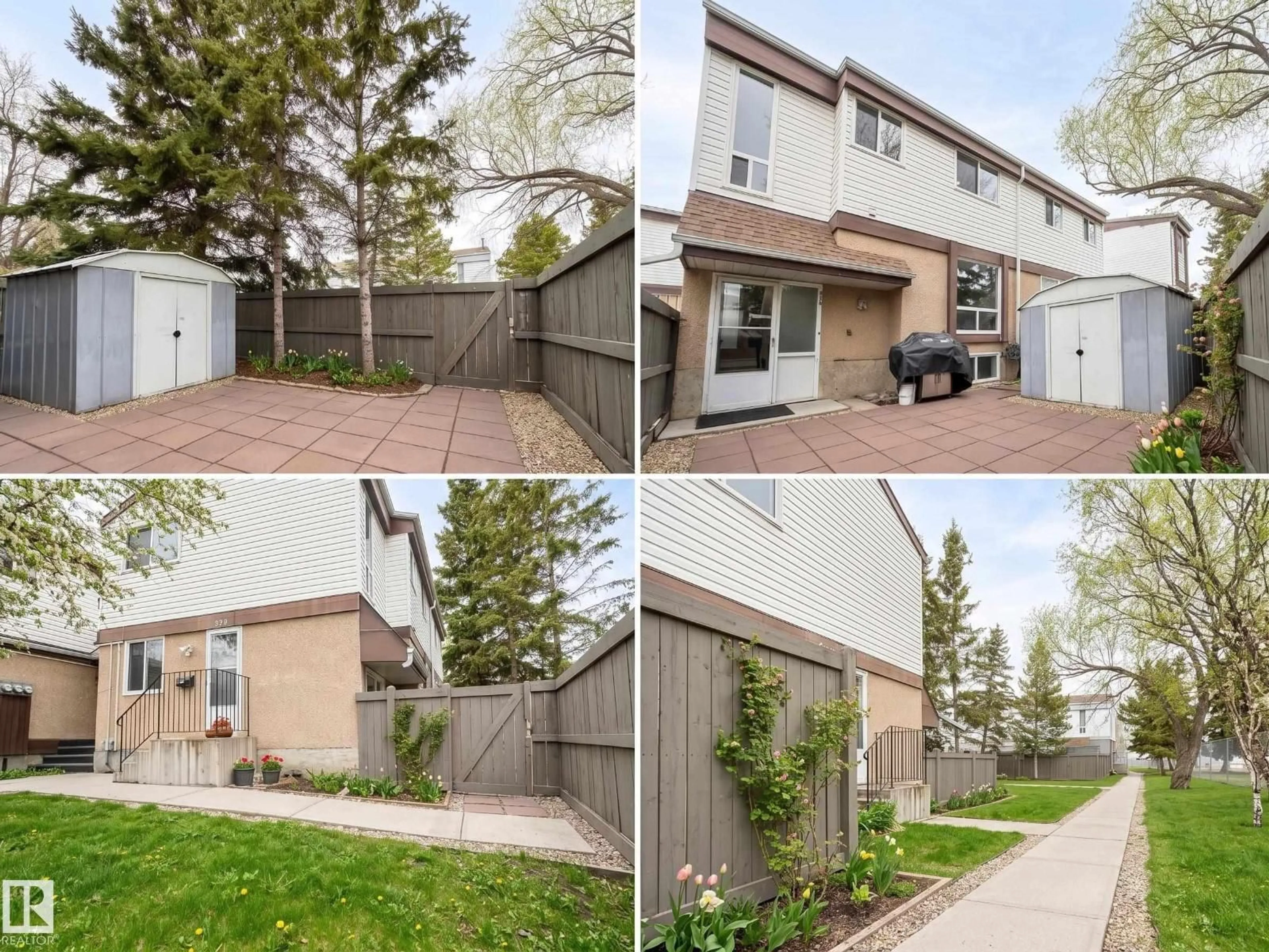 A pic from outside/outdoor area/front of a property/back of a property/a pic from drone, street for 839 ERIN PL, Edmonton Alberta T5T1M6