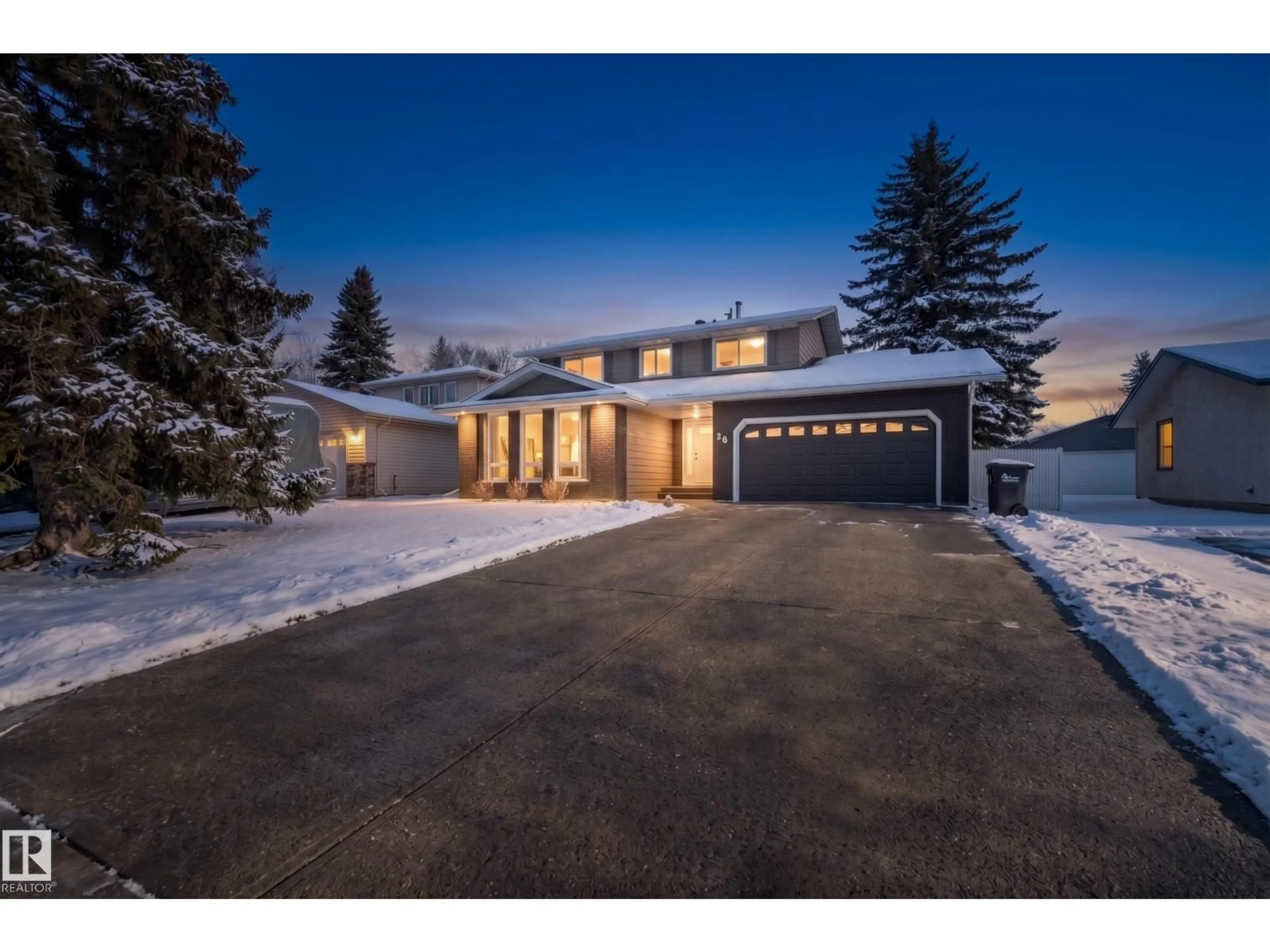 A pic from outside/outdoor area/front of a property/back of a property/a pic from drone, street for 26 MALVERN DRIVE, Sherwood Park Alberta T8A3S2