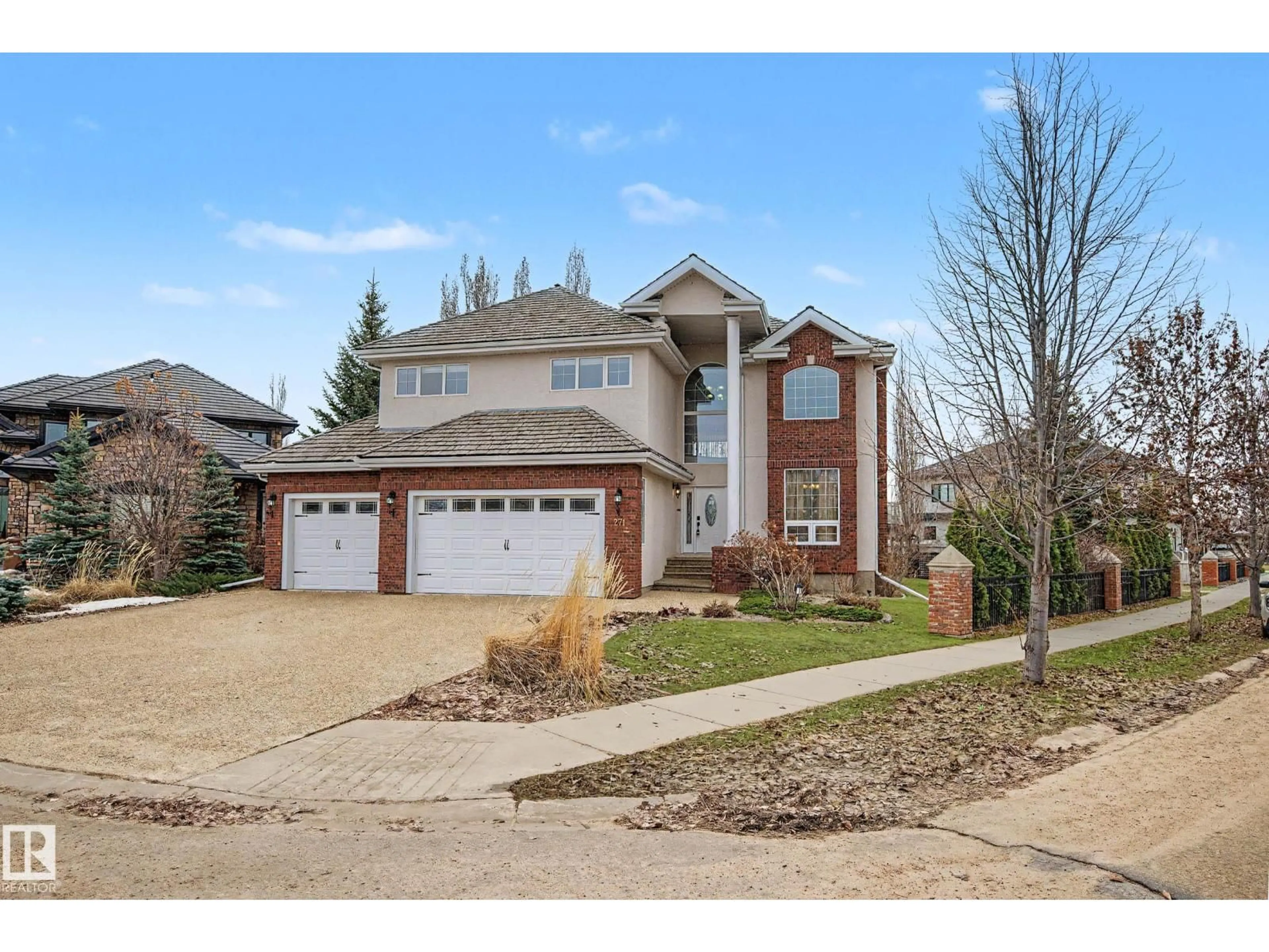 Home with brick exterior material, street for 271 KINGSWOOD BV, St. Albert Alberta T8N1B9