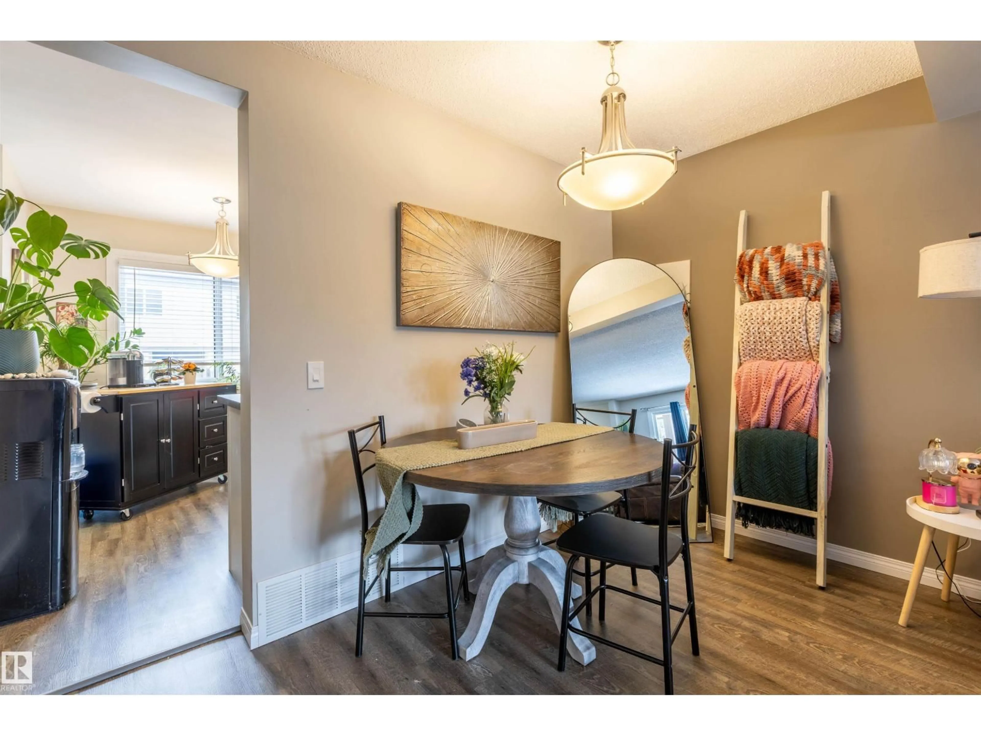 Dining room, wood/laminate floor for 15 WALDEN, St. Albert Alberta T8N3V6