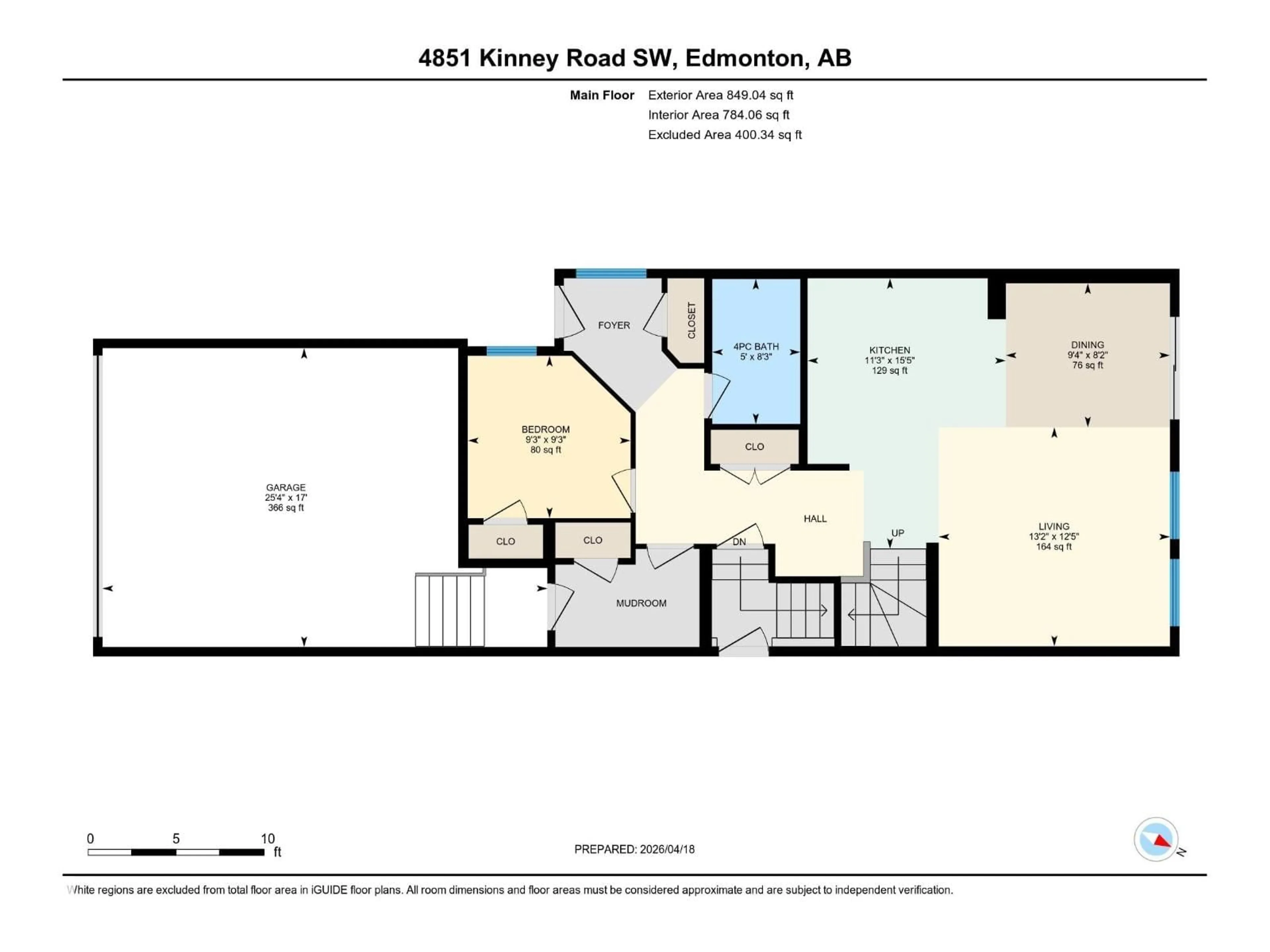 Floor plan for 4851 KINNEY RD, Edmonton Alberta T6W5G3