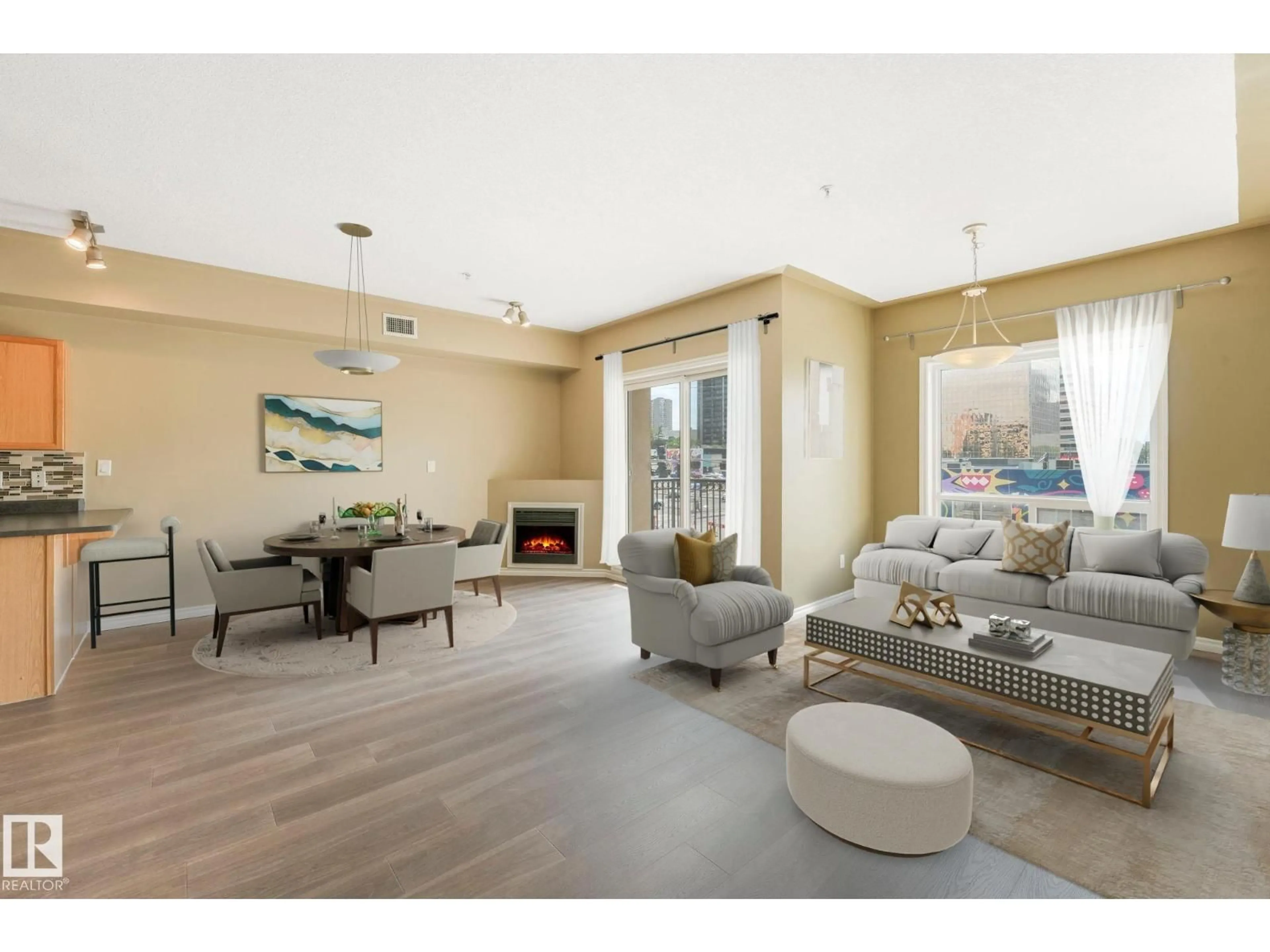 Living room with furniture, unknown for #310 - 10606 102 AV, Edmonton Alberta T5J5E9