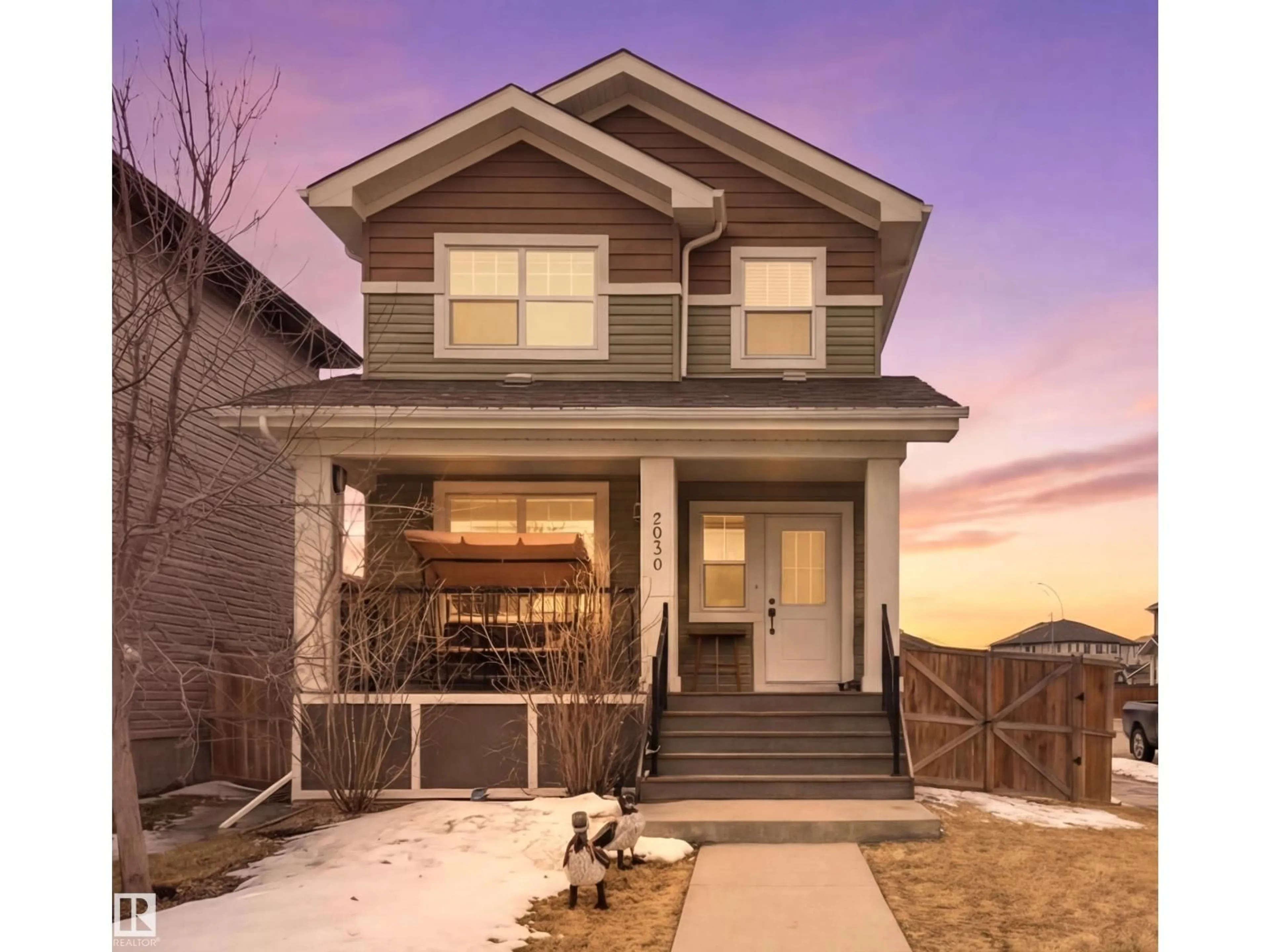 Home with brick exterior material, street for 2030 SOUTH CREEK DR, Stony Plain Alberta T7Z0J8