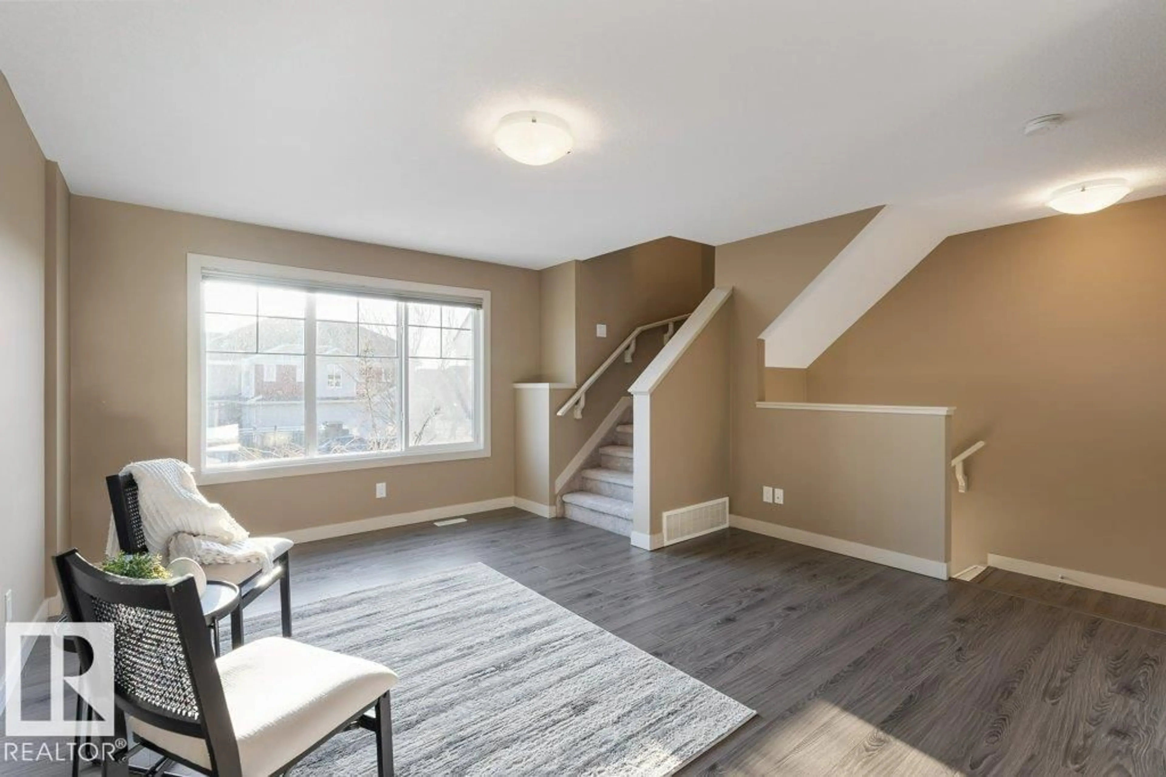 Living room with furniture, unknown for #6 - 1391 STARLING DR, Edmonton Alberta T5S0L3