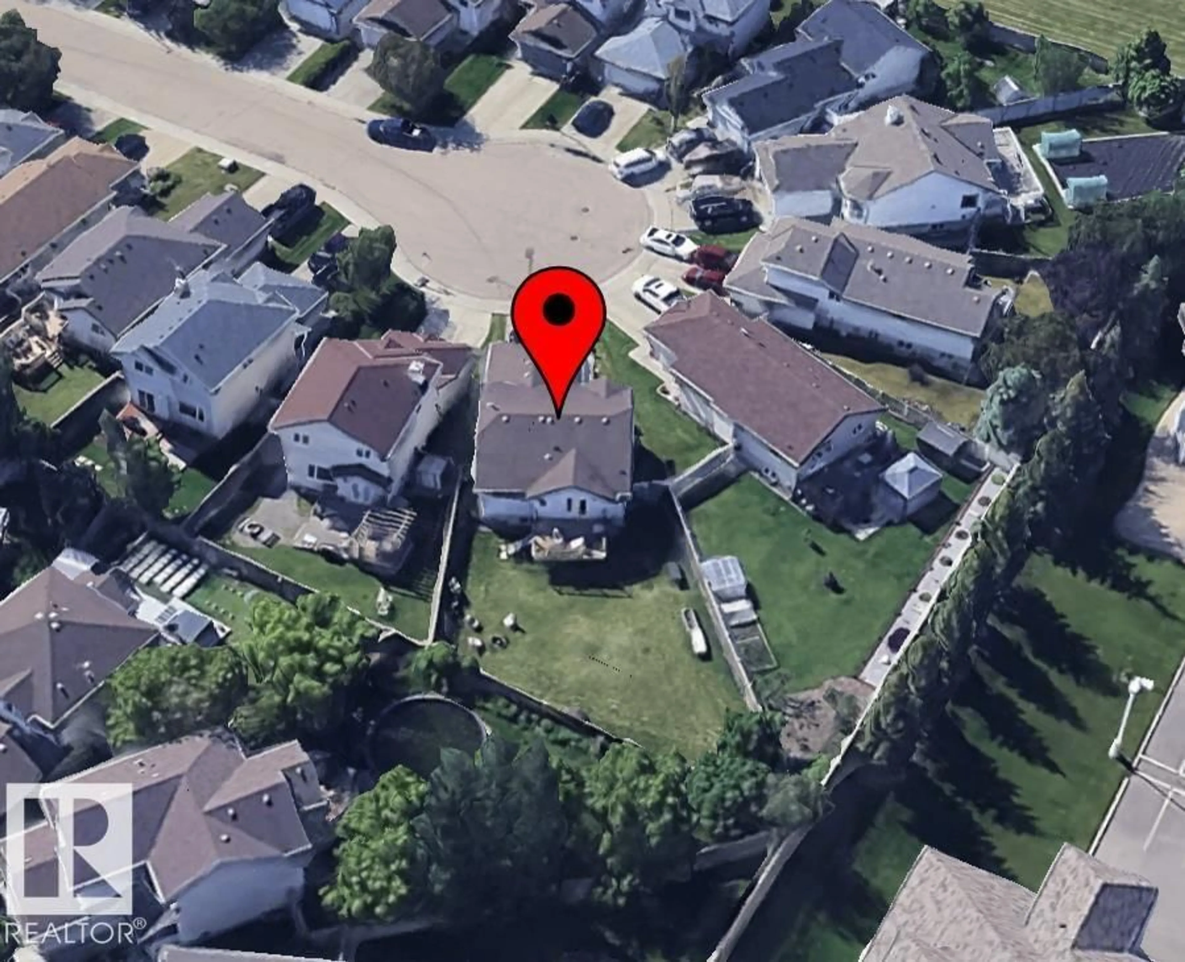 A pic from outside/outdoor area/front of a property/back of a property/a pic from drone, street for 9218 163 AV, Edmonton Alberta T5Z3M8