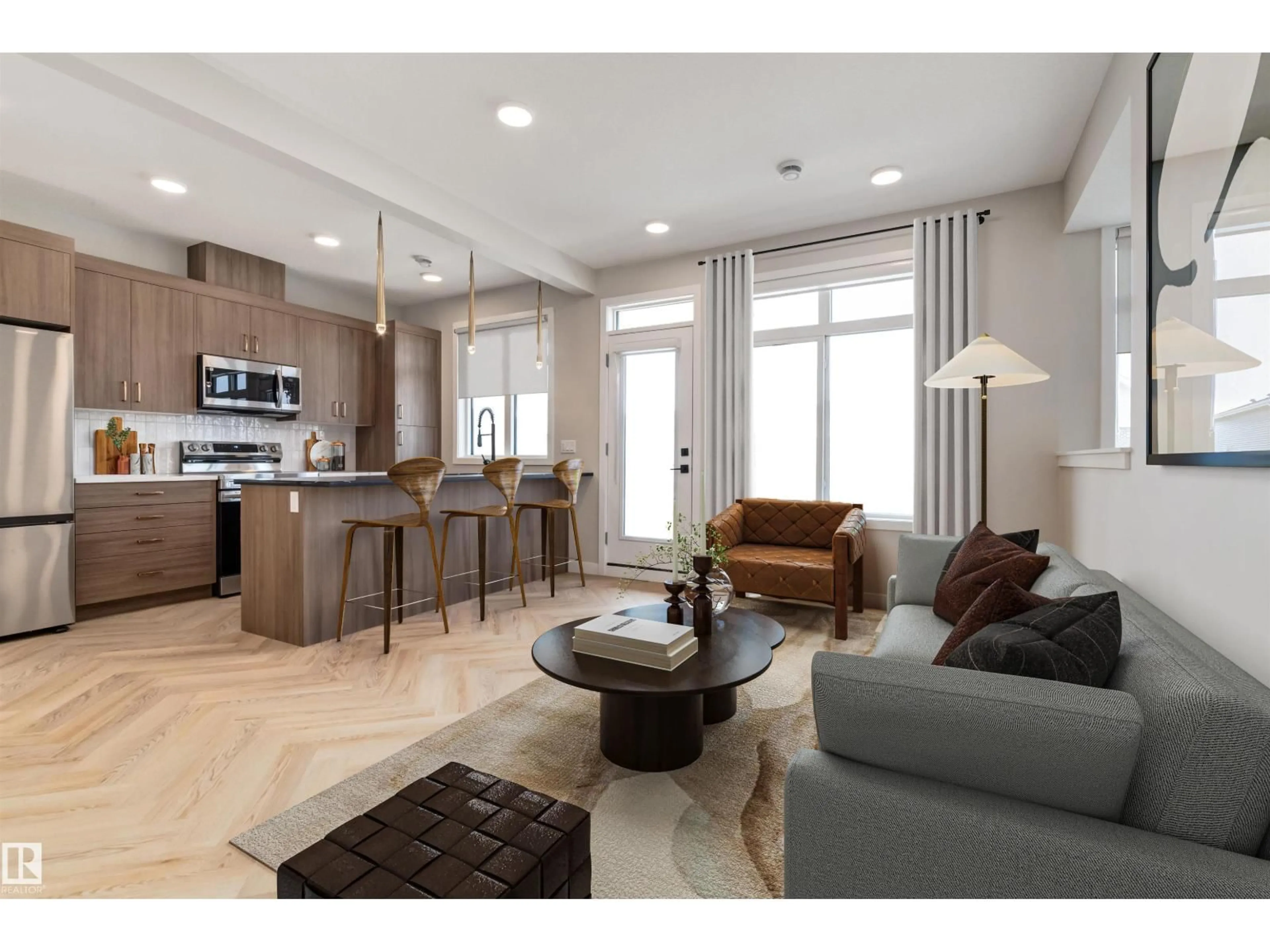 Open concept kitchen, unknown for #41 - 16231 19 AV, Edmonton Alberta T6W5C6