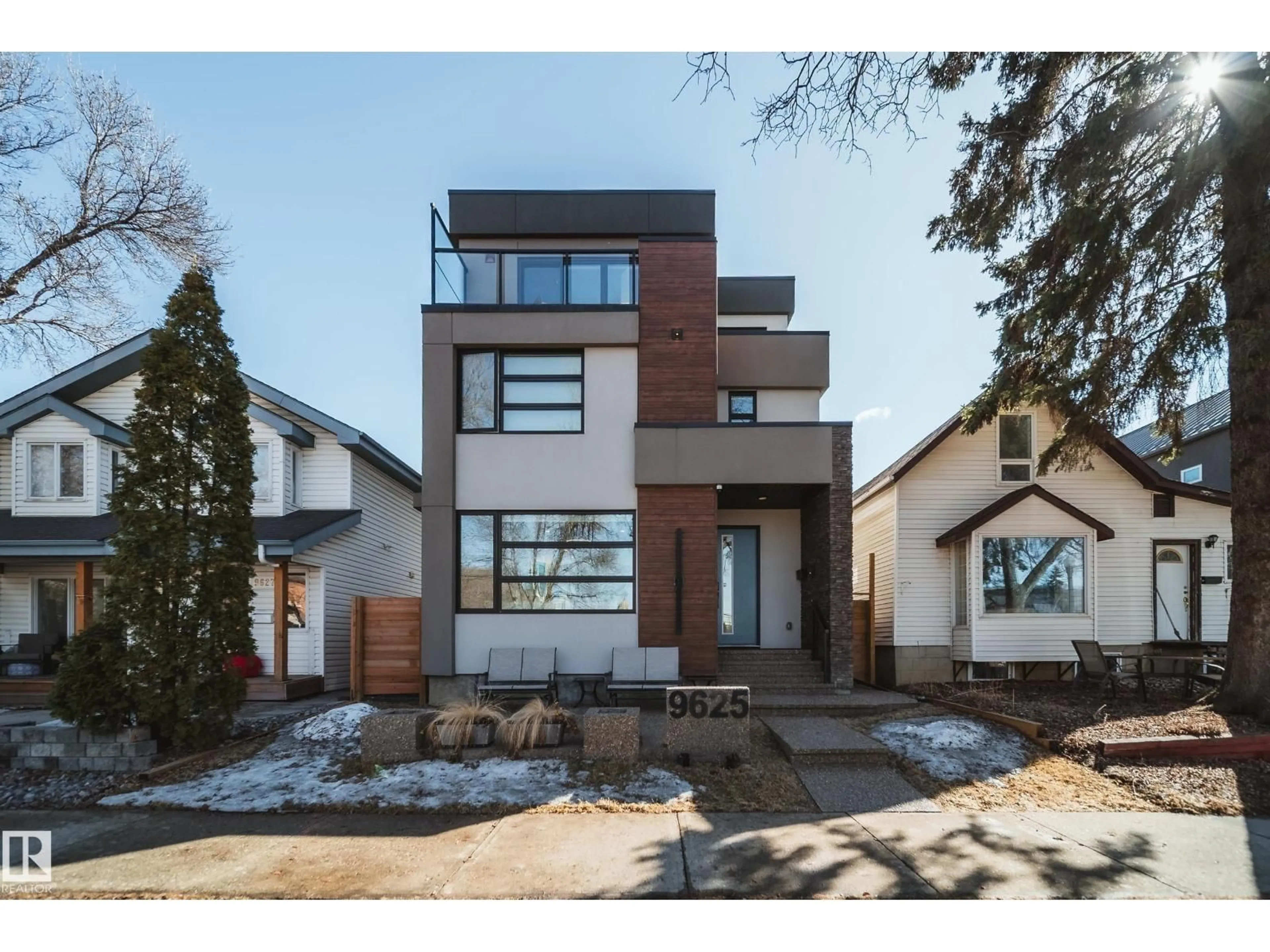 Home with brick exterior material, street for 9625 101 ST, Edmonton Alberta T5K0W7