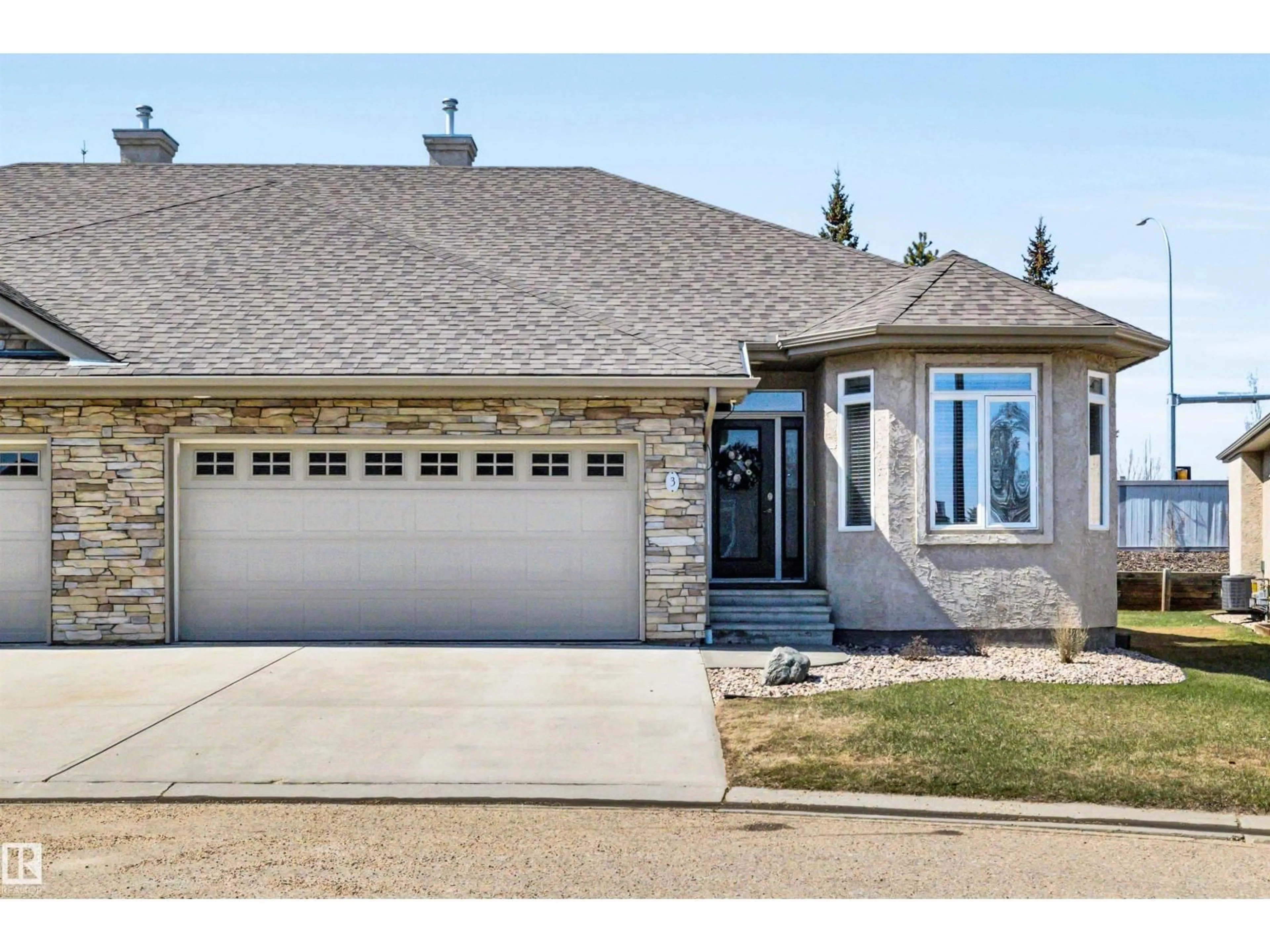 Home with brick exterior material, street for #3 - 61 LAFLEUR DR, St. Albert Alberta T8N0X5