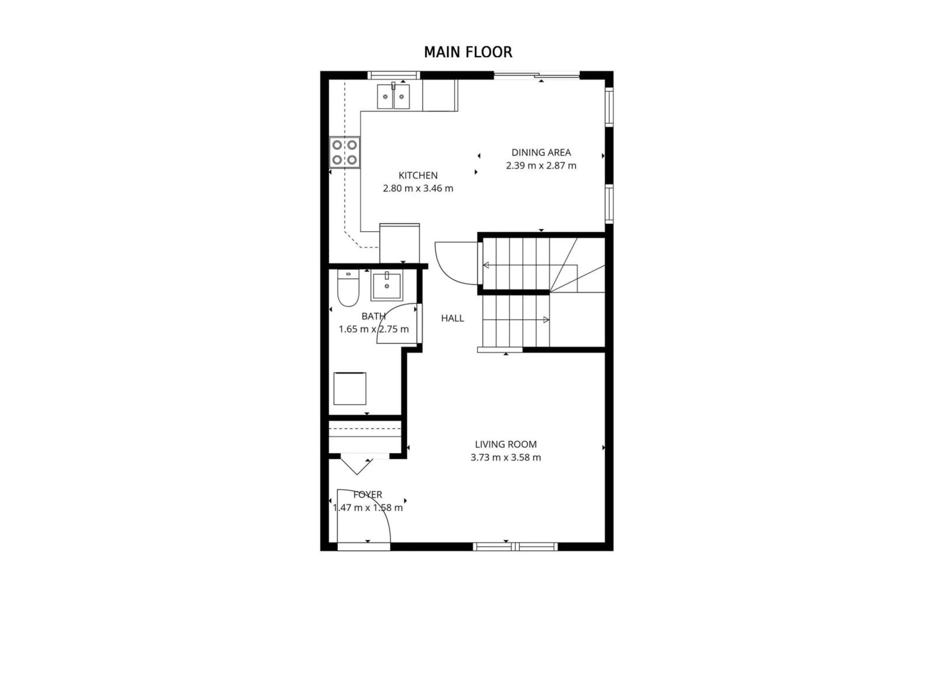 Floor plan for 219 - 105 CHARLOTTE WY, Sherwood Park Alberta T8H0T3