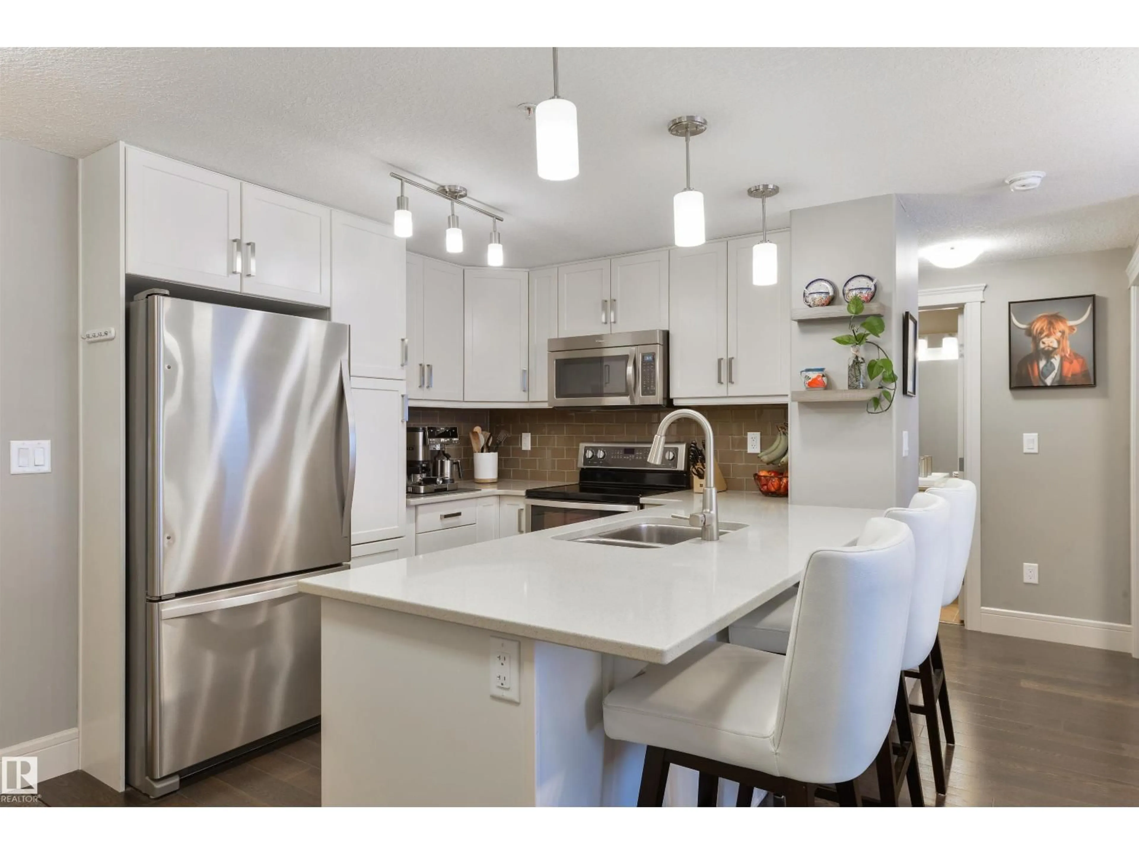 Open concept kitchen, unknown for #219 - 7508 GETTY GATE, Edmonton Alberta T5T7E6