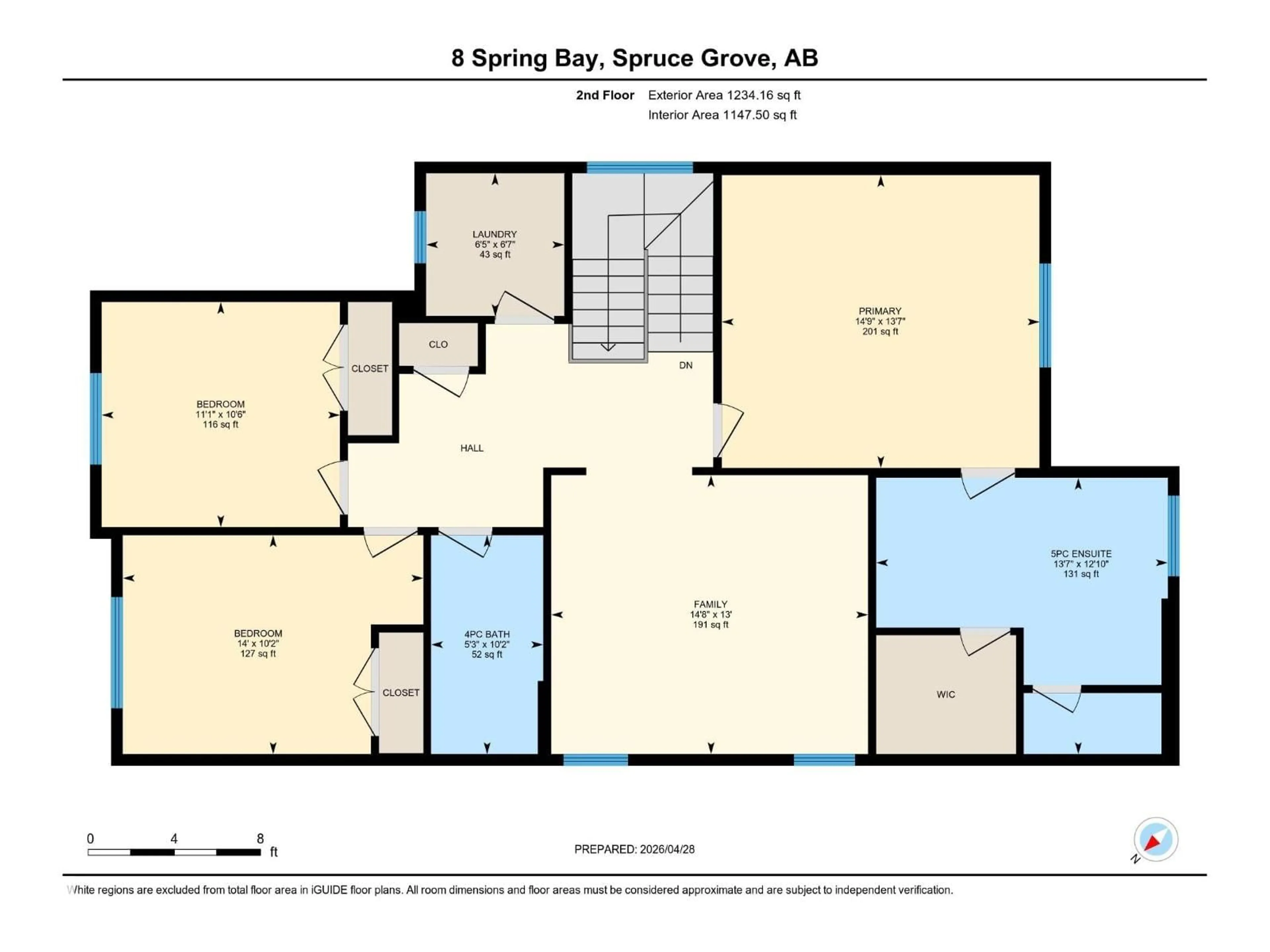 Floor plan for 8 SPRING, Spruce Grove Alberta T7X0L5