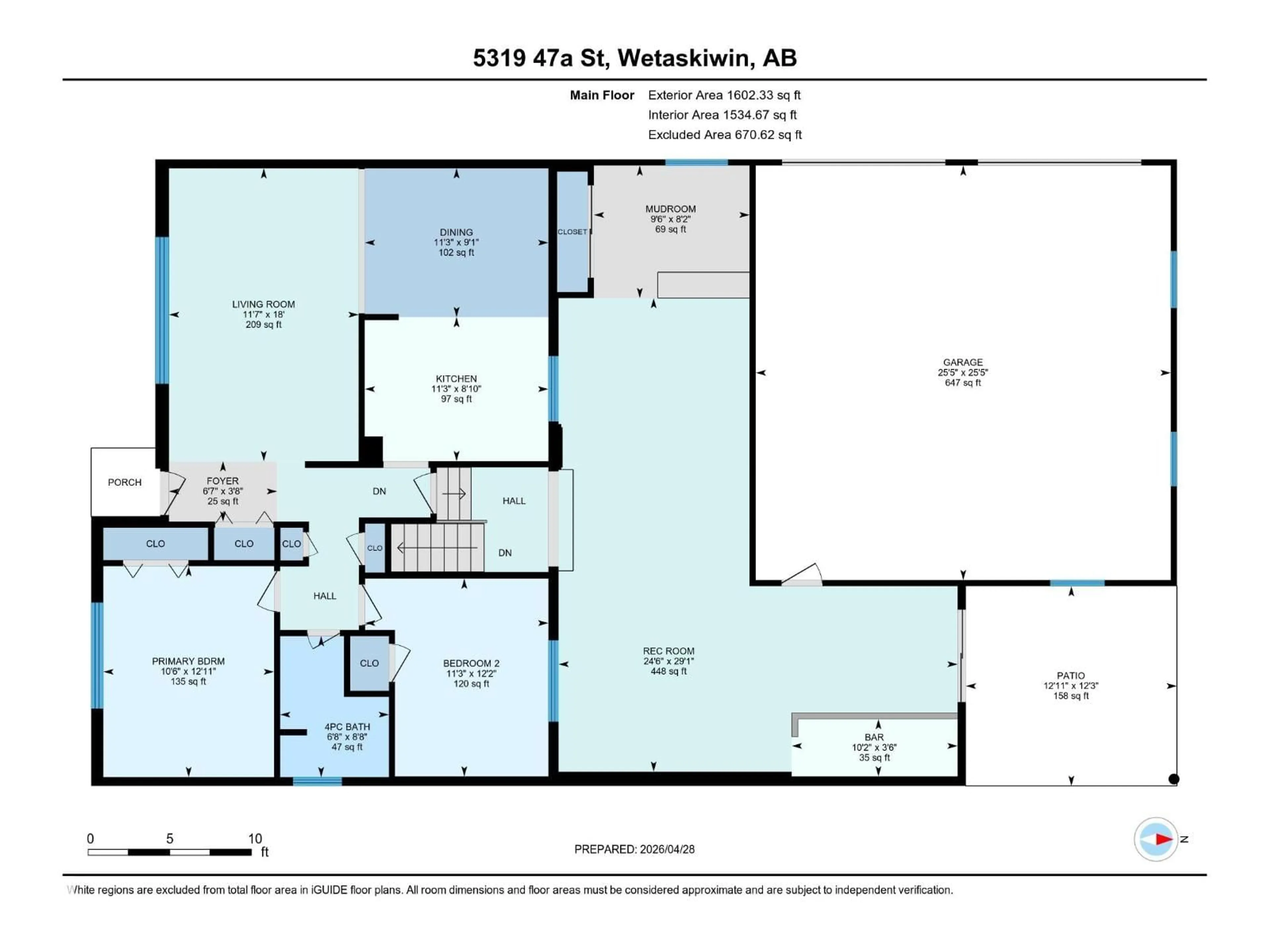 Floor plan for 5319 47A ST, Wetaskiwin Alberta T9A1G1
