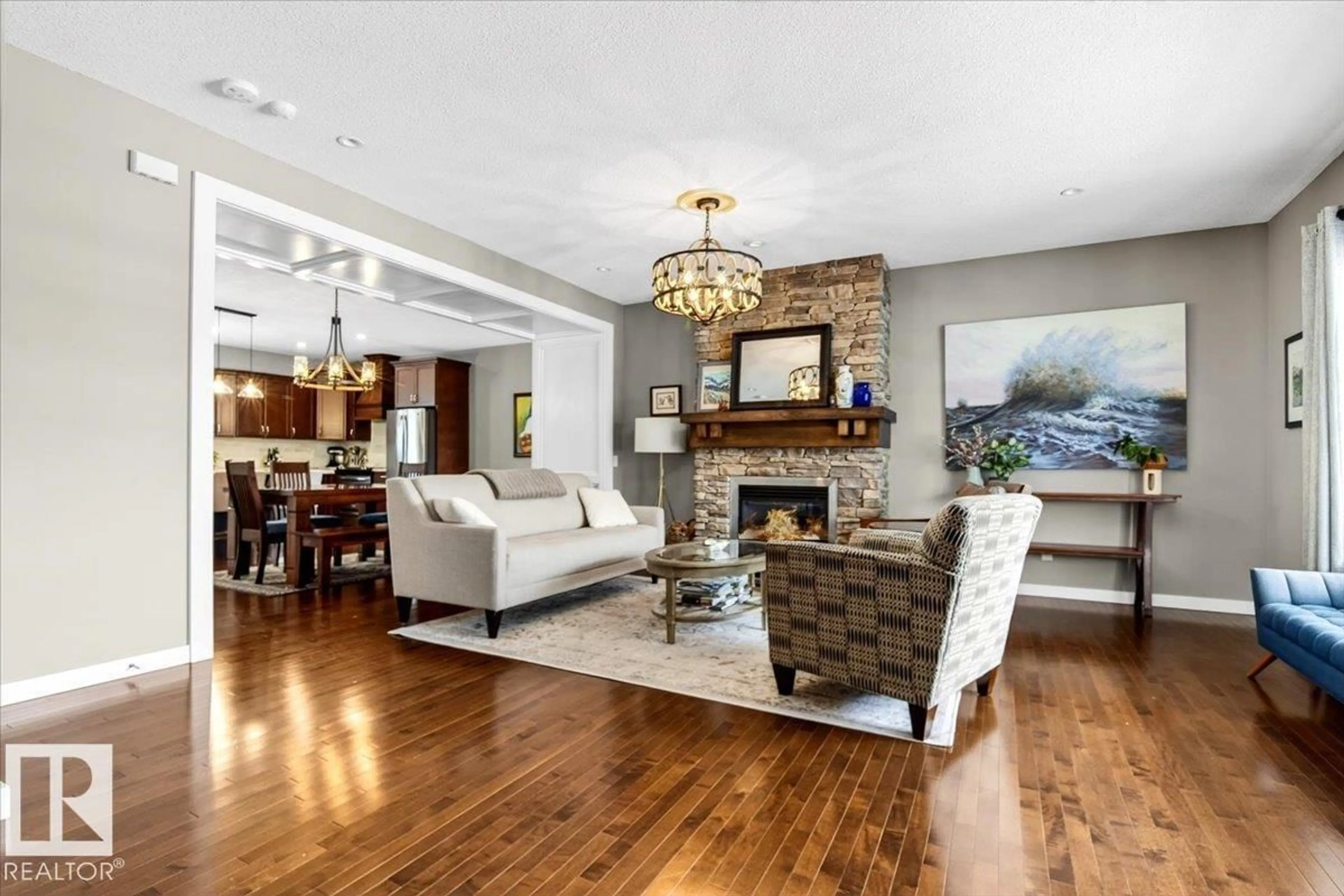 Living room with furniture, unknown for 8508 SUMMERSIDE GRANDE BV, Edmonton Alberta T6X0J1