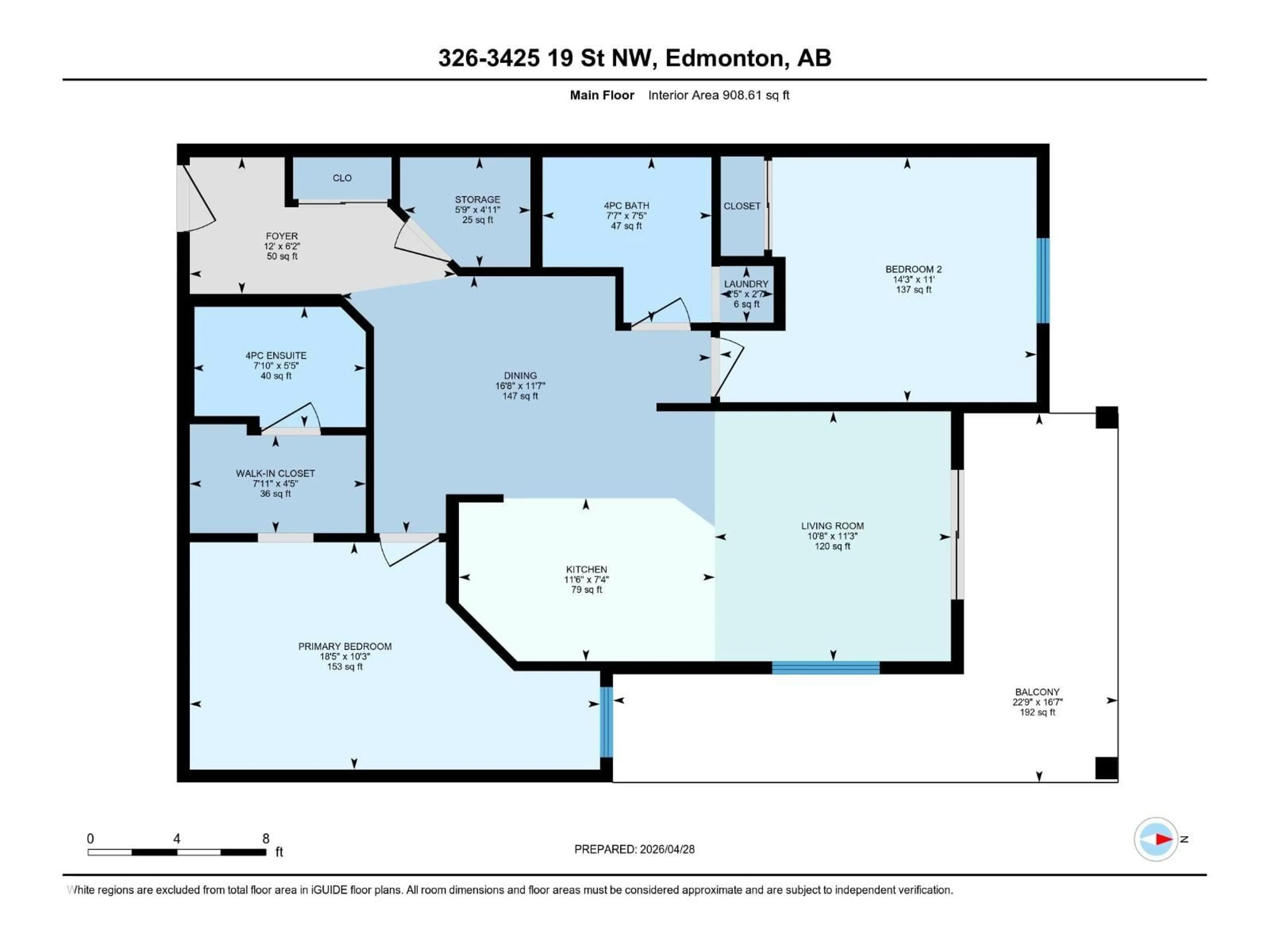 Floor plan for #326 - 3425 19 ST, Edmonton Alberta T6T2B5