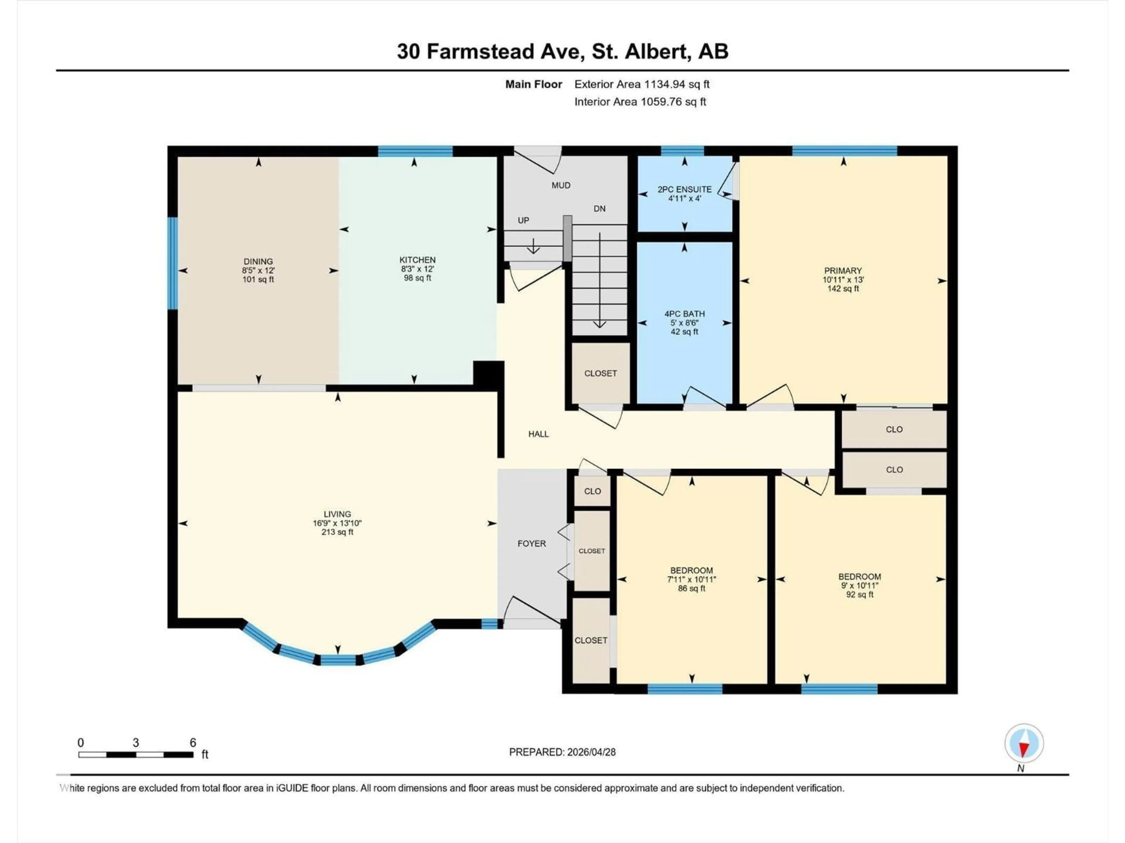 Floor plan for 30 FARMSTEAD AV, St. Albert Alberta T8N1V8