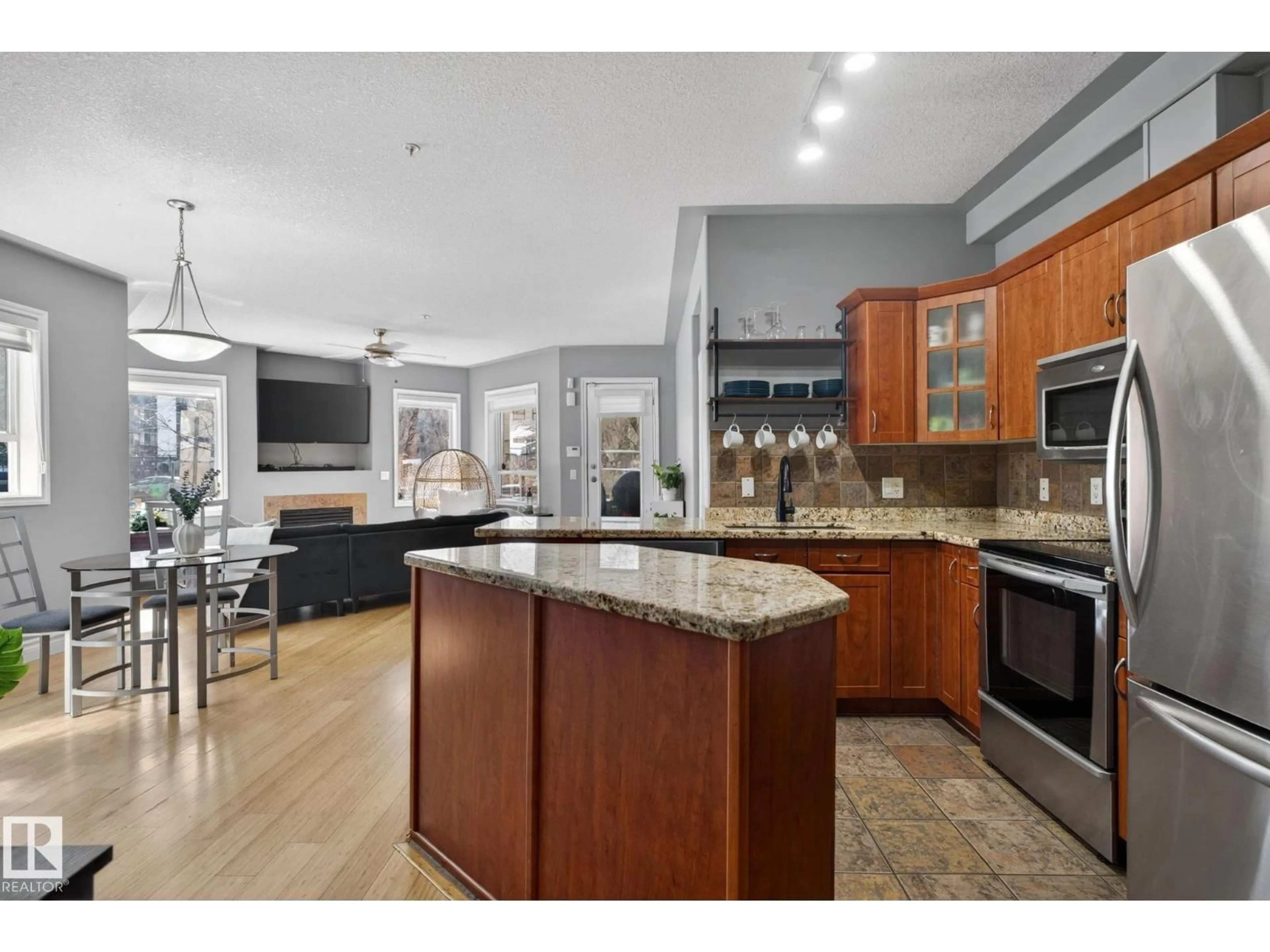 Open concept kitchen, unknown for 105 - 10033 116 ST, Edmonton Alberta T5K2X5