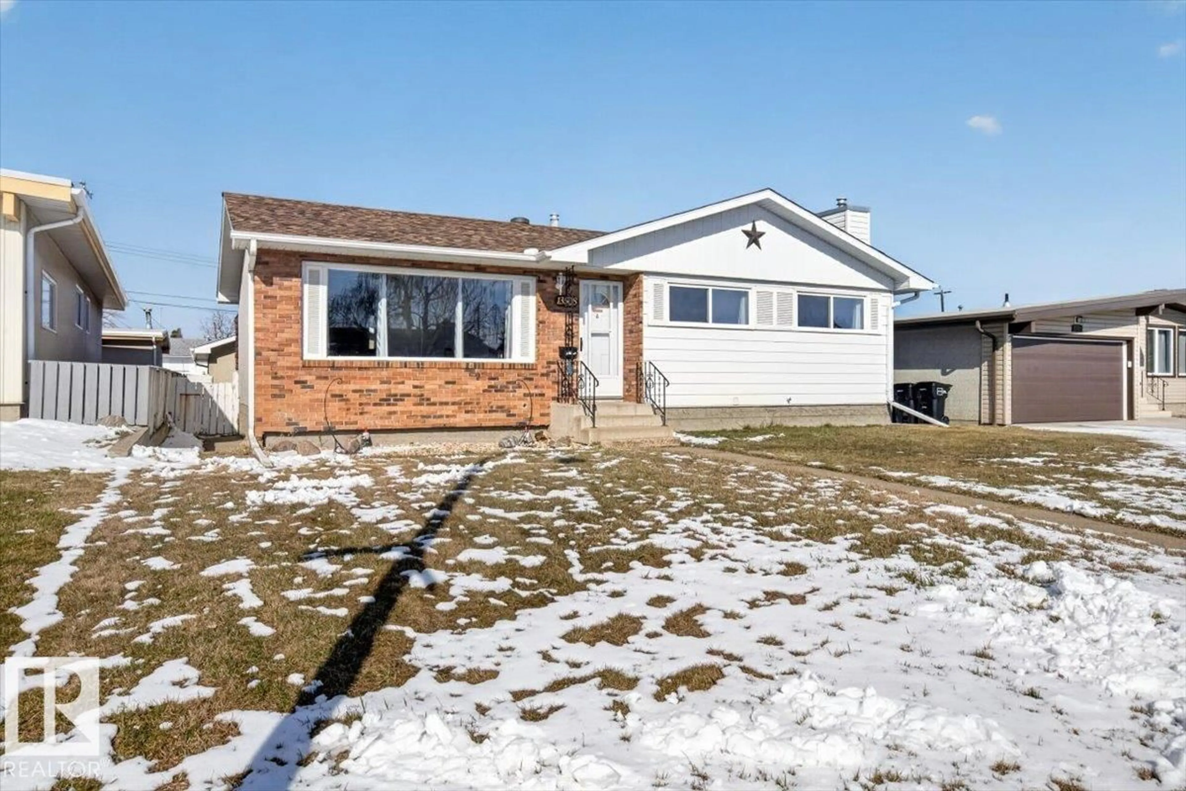 Home with vinyl exterior material, street for 13508 81 ST, Edmonton Alberta T5C1N9