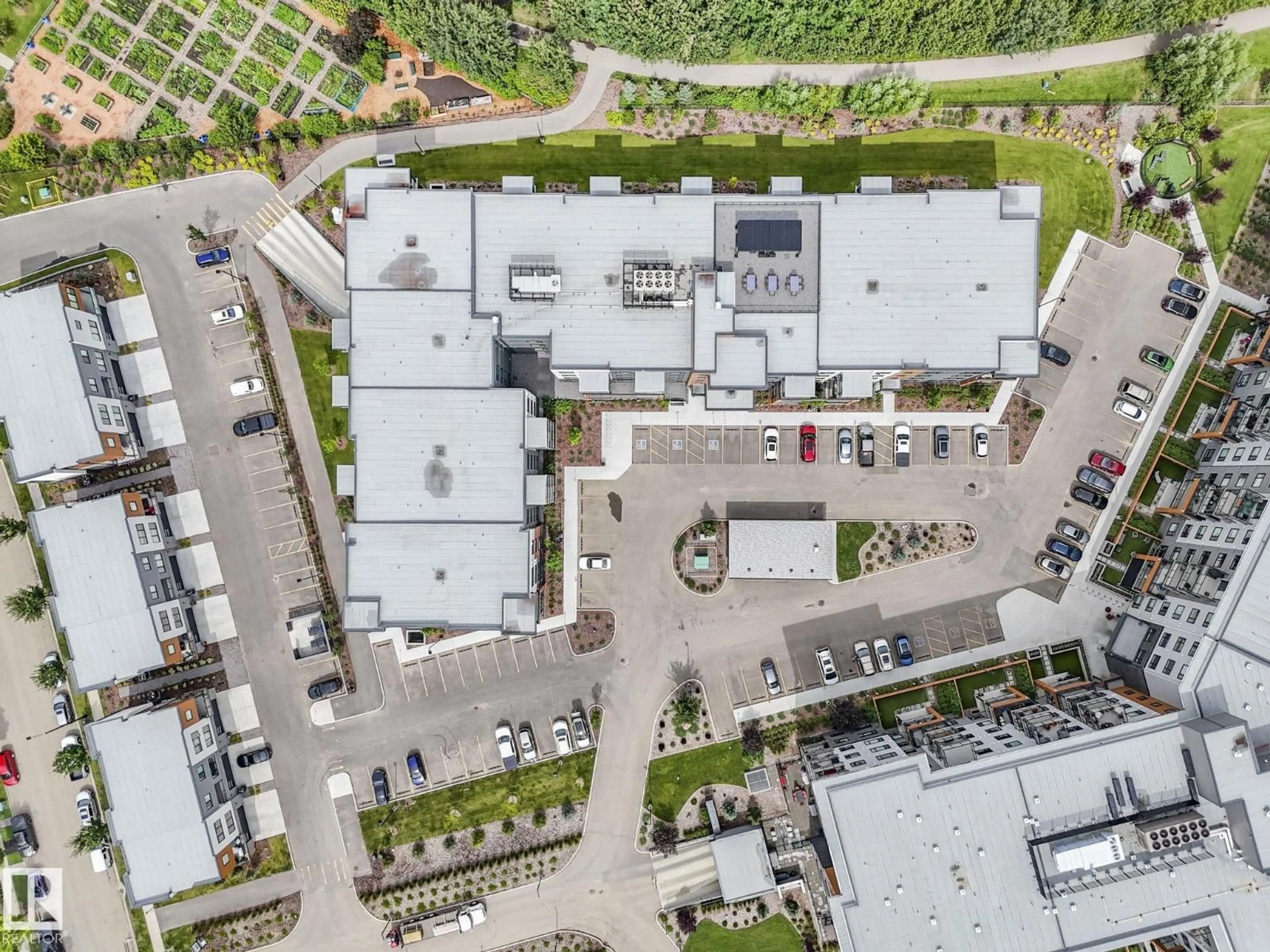 A pic from outside/outdoor area/front of a property/back of a property/a pic from drone, street for #101 - 7471 MAY CM, Edmonton Alberta T6R0X5