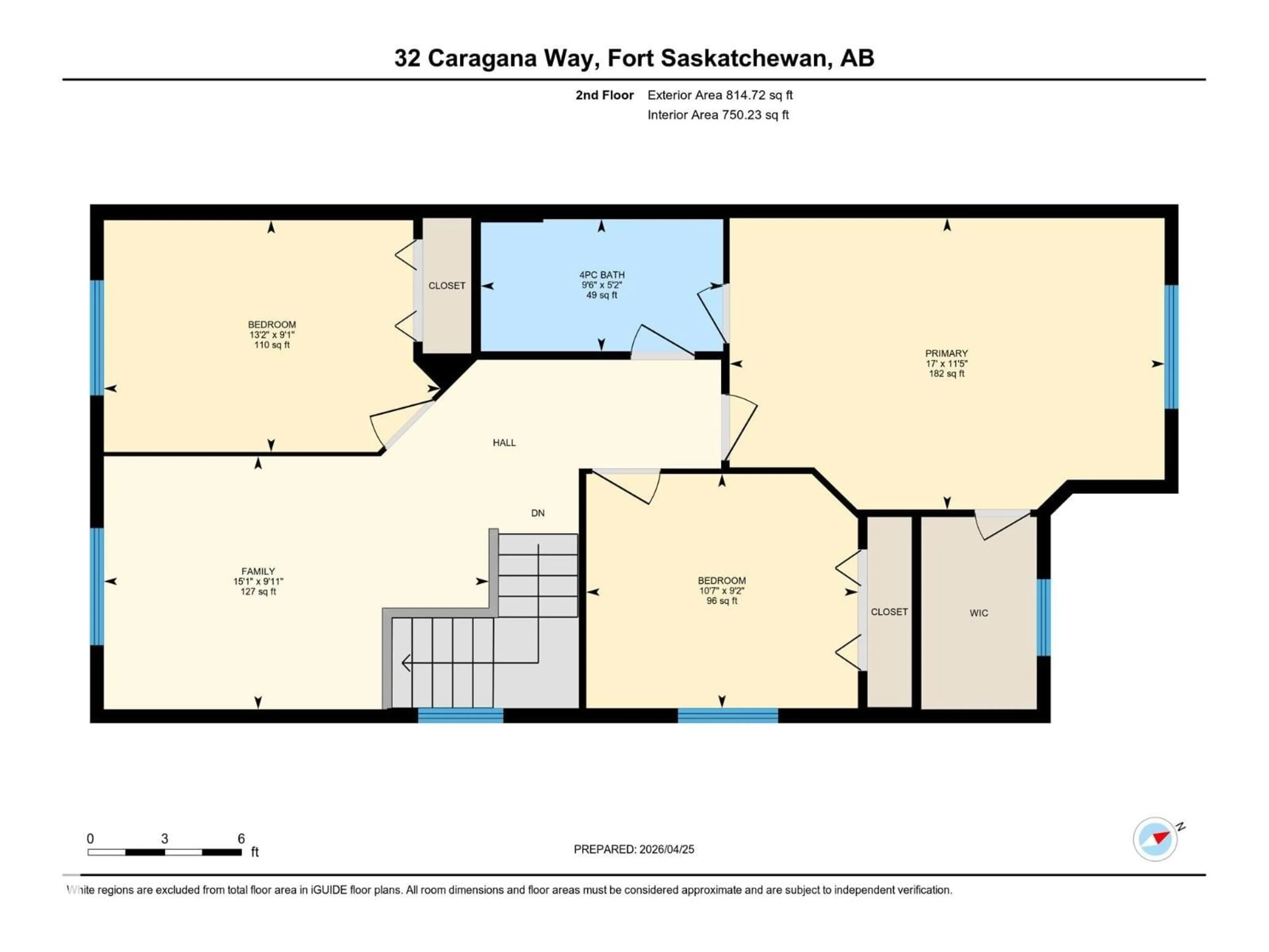 Floor plan for 32 CARAGANA WY, Fort Saskatchewan Alberta T8L0H8