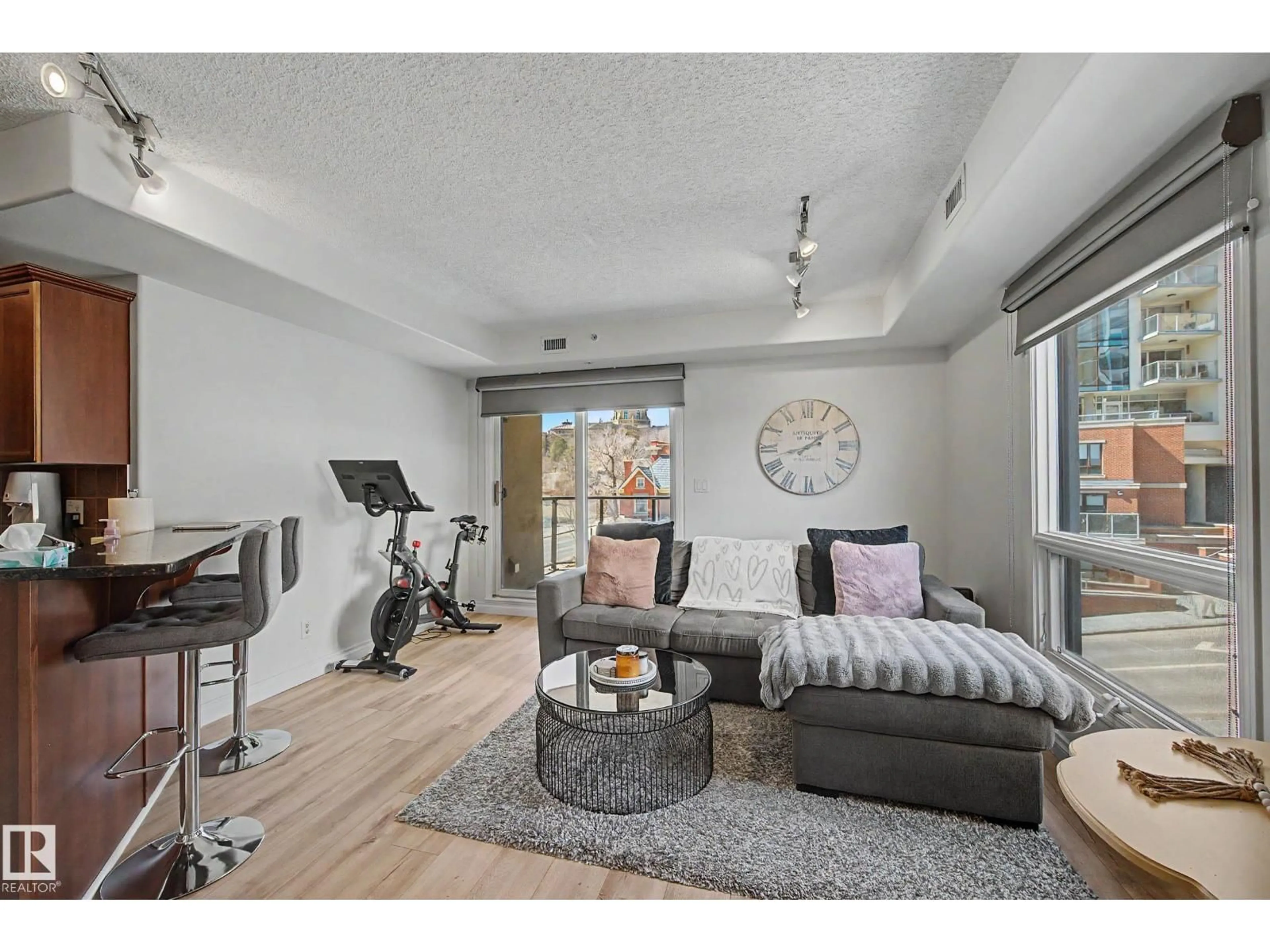 Living room with furniture, unknown for 307 - 9707 106 ST NW, Edmonton Alberta T5K0B7