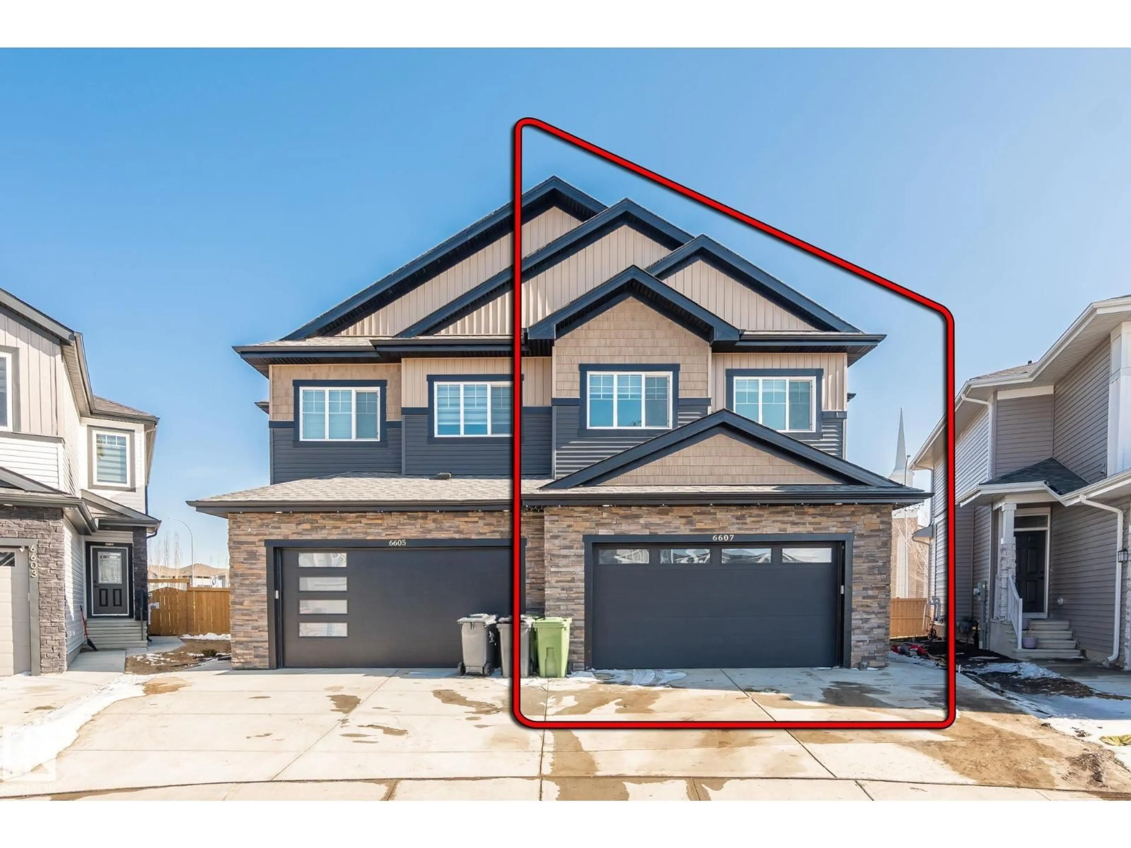 Home with brick exterior material, street for 6607 50A AV, Beaumont Alberta T4X3A8