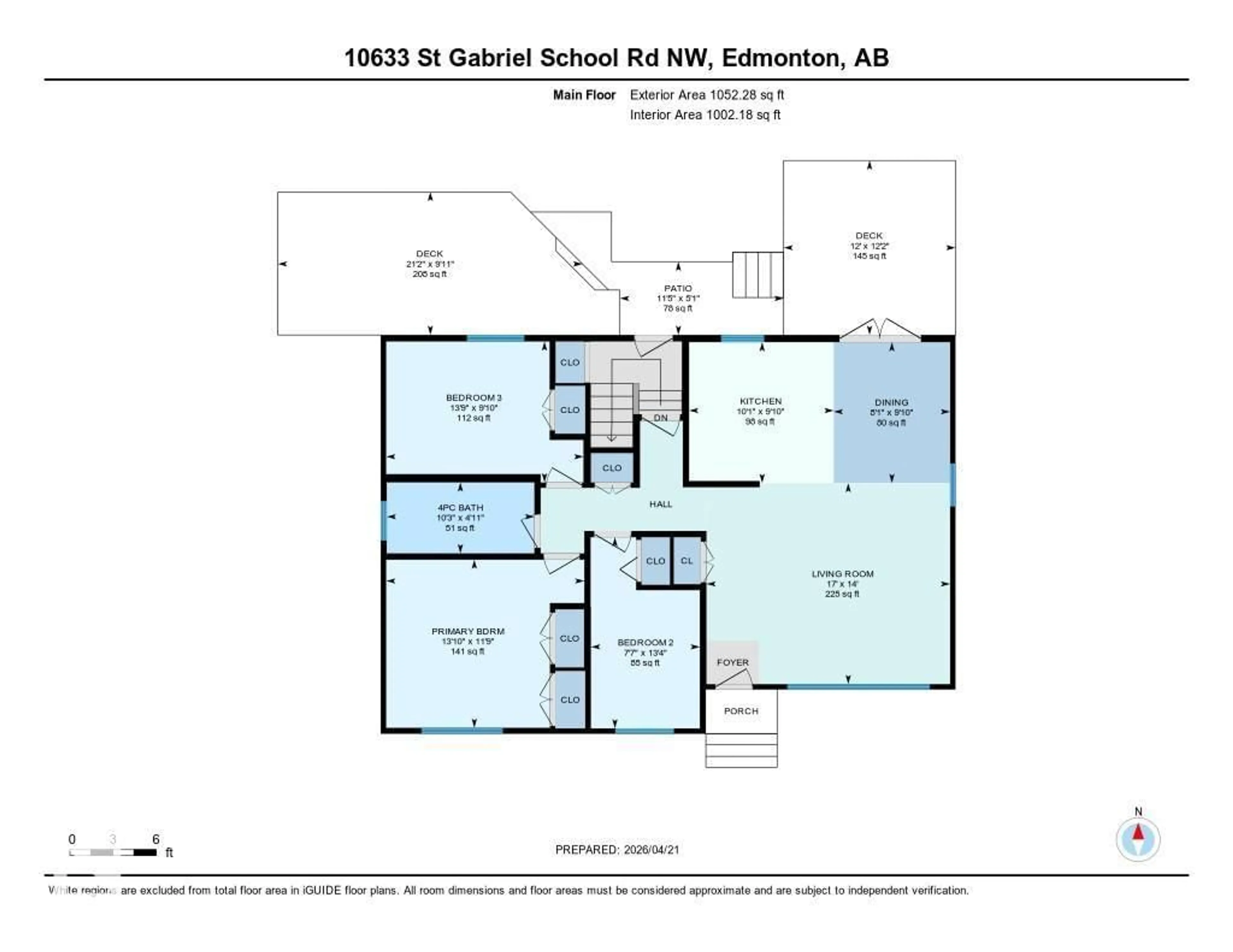 Floor plan for 10633 ST GABRIEL SCHOOL RD, Edmonton Alberta T6A3S4