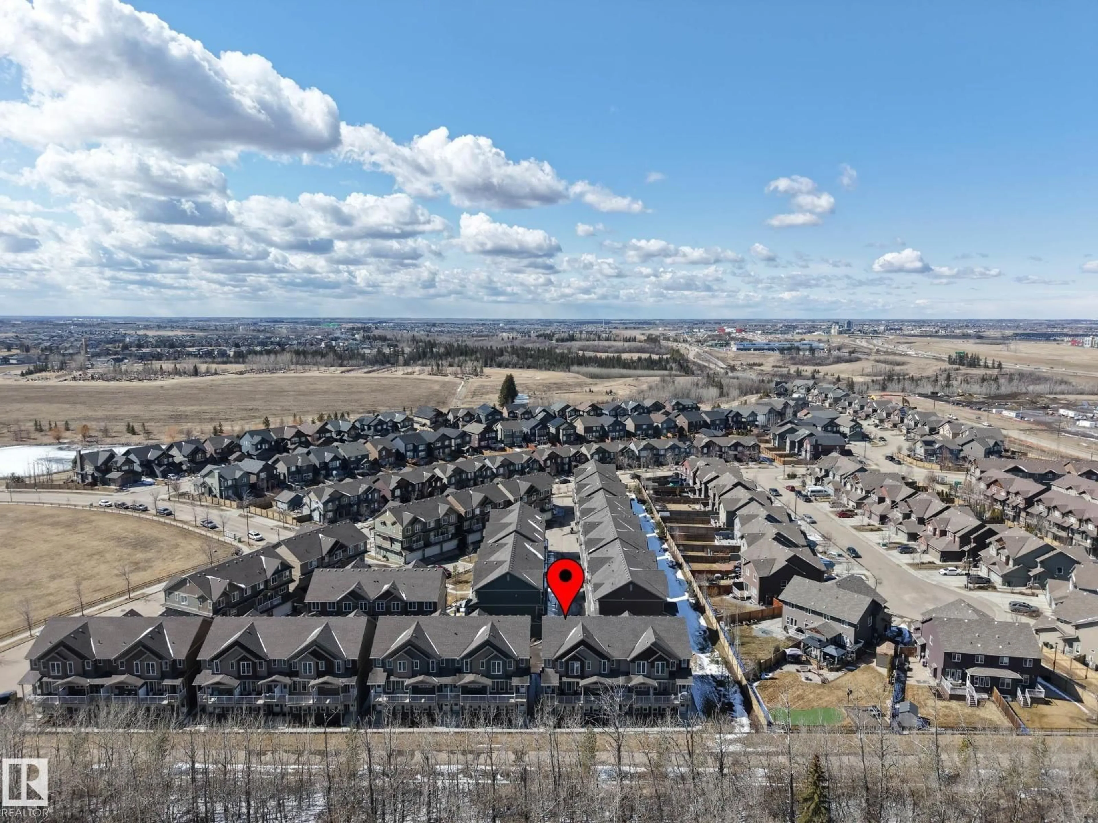 A pic from outside/outdoor area/front of a property/back of a property/a pic from drone, city buildings view from balcony for 1051 - 19 GRAYDON HILL BV, Edmonton Alberta T6W3C8