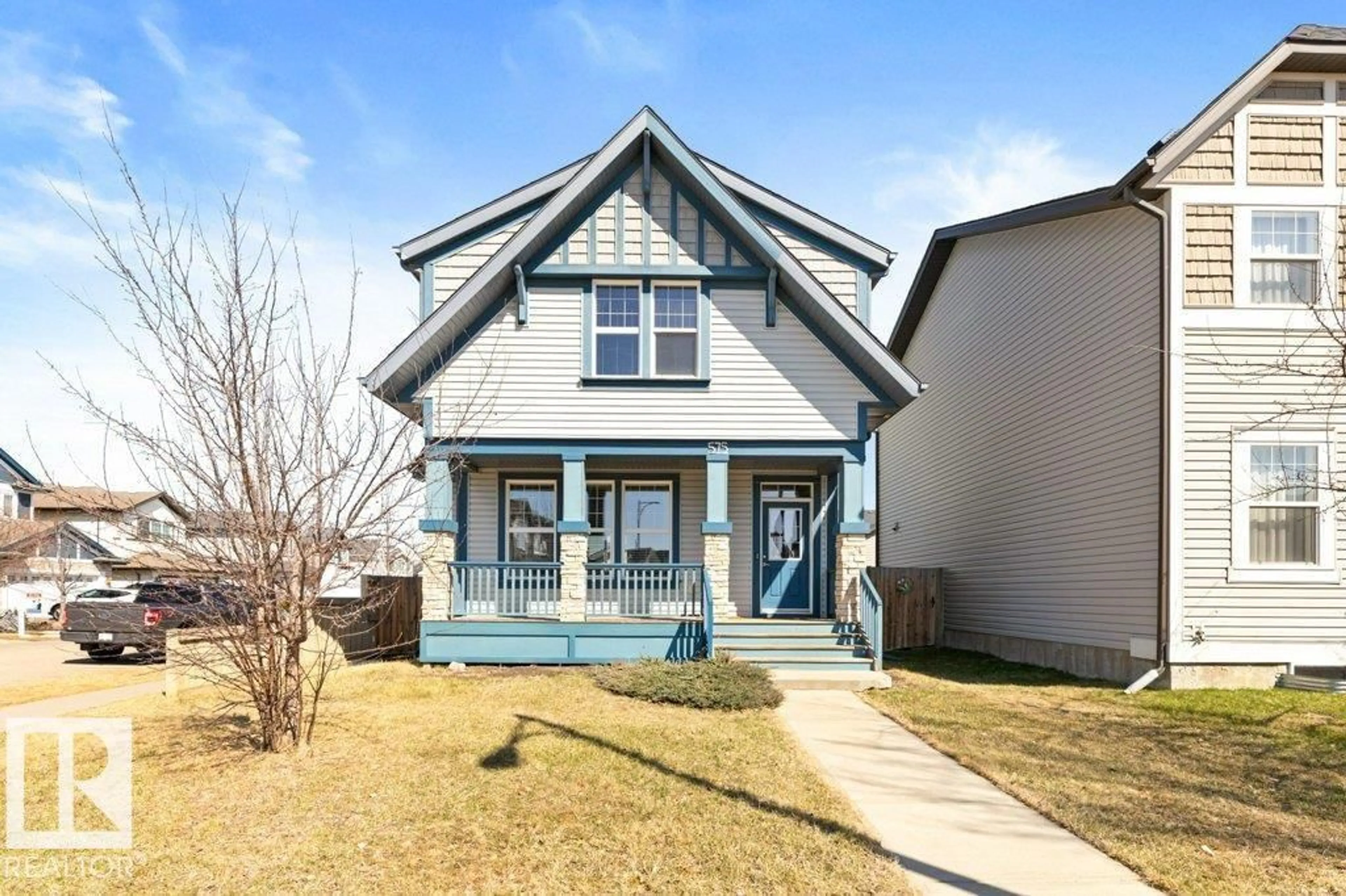 Home with vinyl exterior material, street for 575 ALLARD BV, Edmonton Alberta T6W0X4