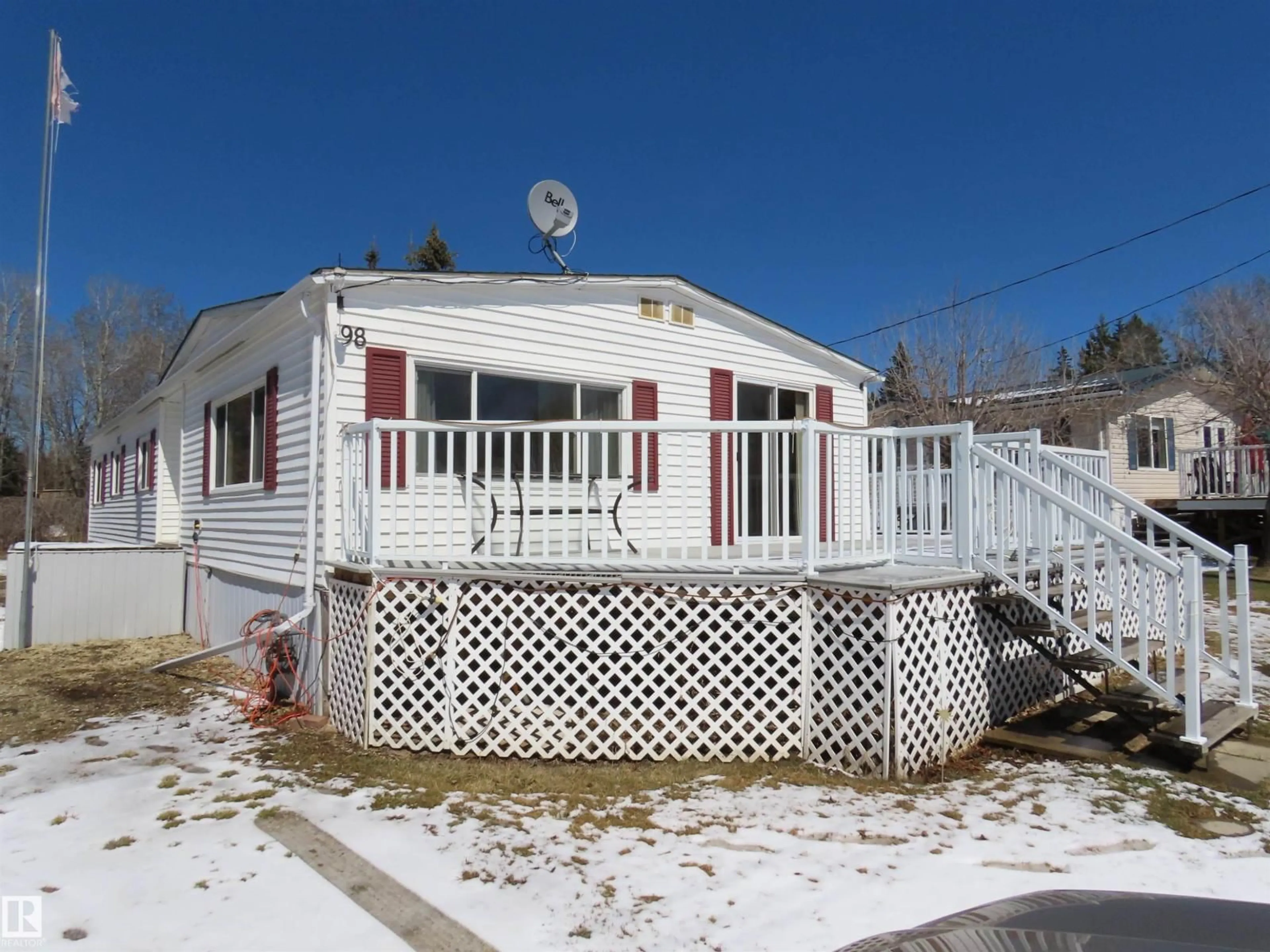 Home with vinyl exterior material, street for 98 LAKEVIEW DR, Rural Lac Ste. Anne County Alberta T0E1N0