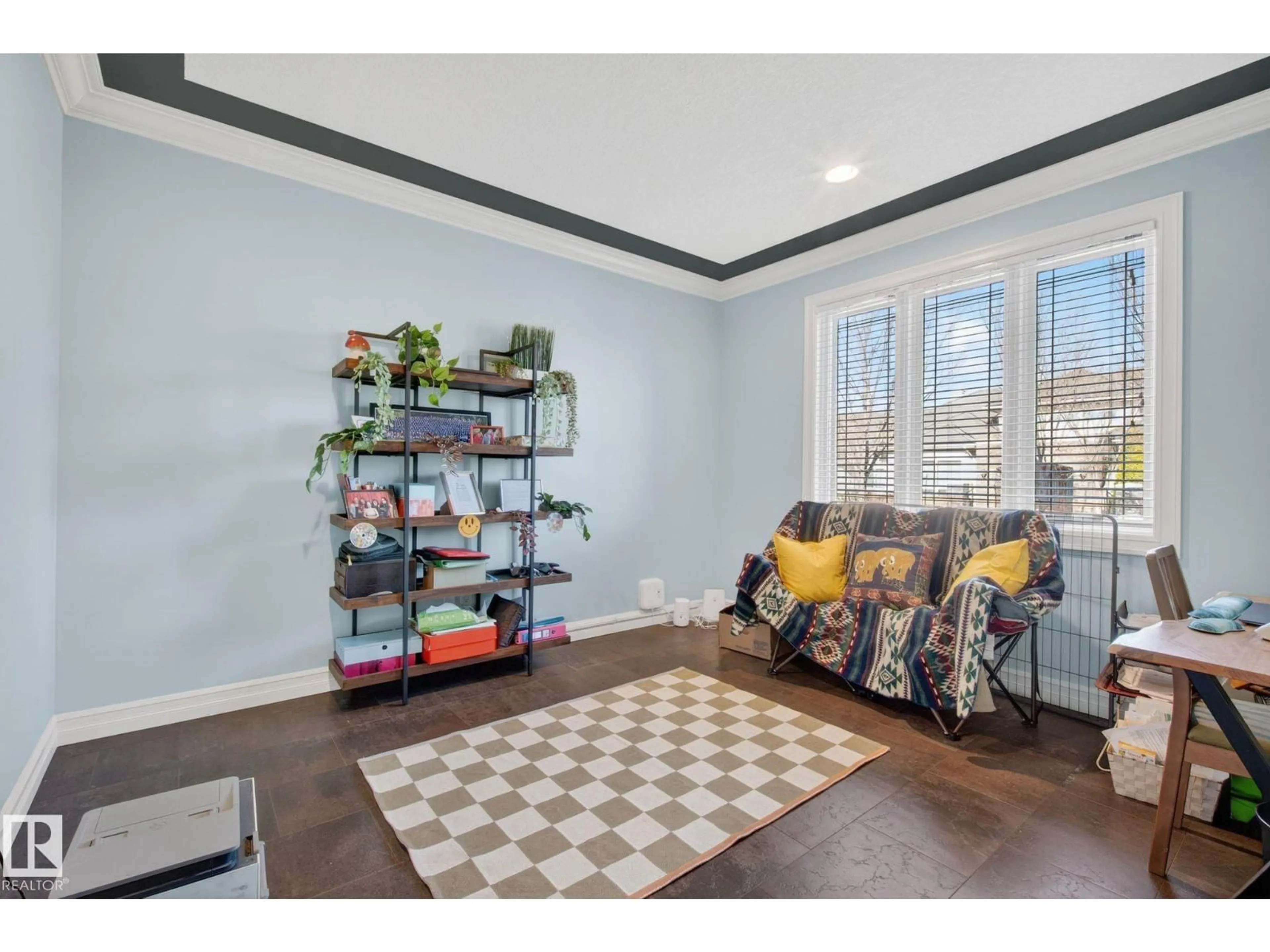Living room with furniture, unknown for NW - 918 HOLLINGSWORTH BN, Edmonton Alberta T6R3L3