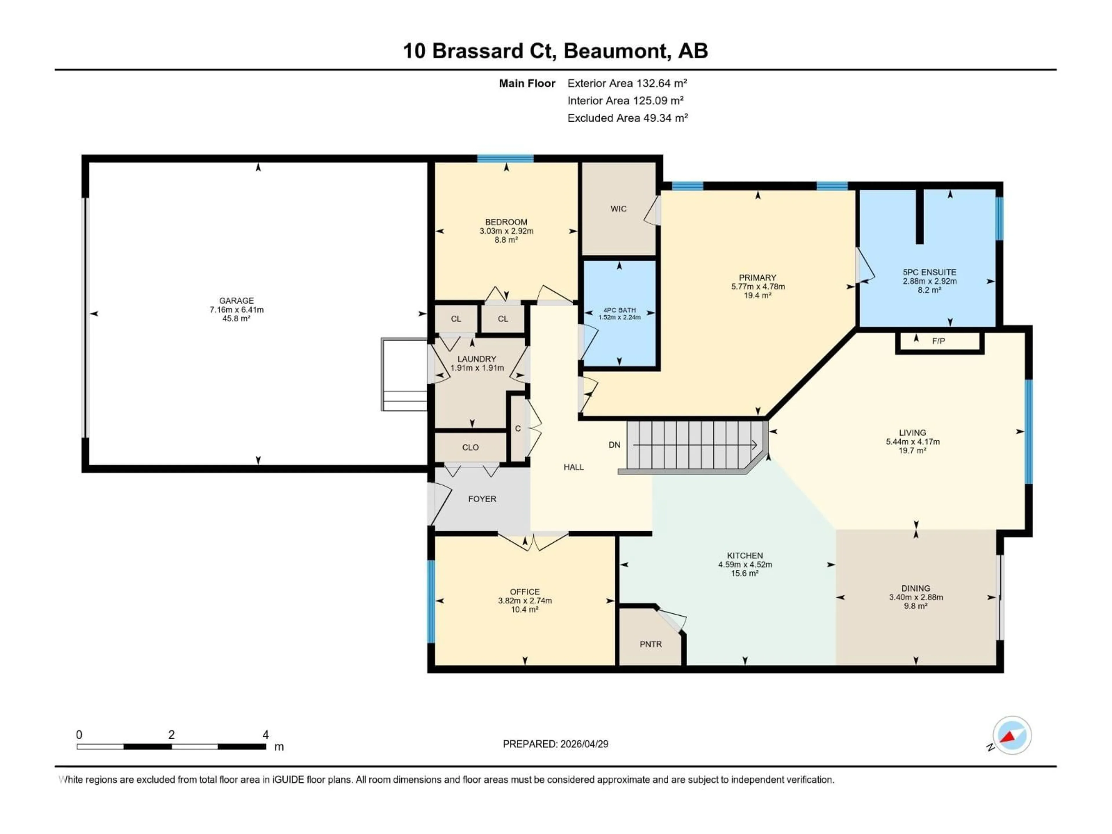 Floor plan for 10 BRASSARD CO, Beaumont Alberta T4X0E7