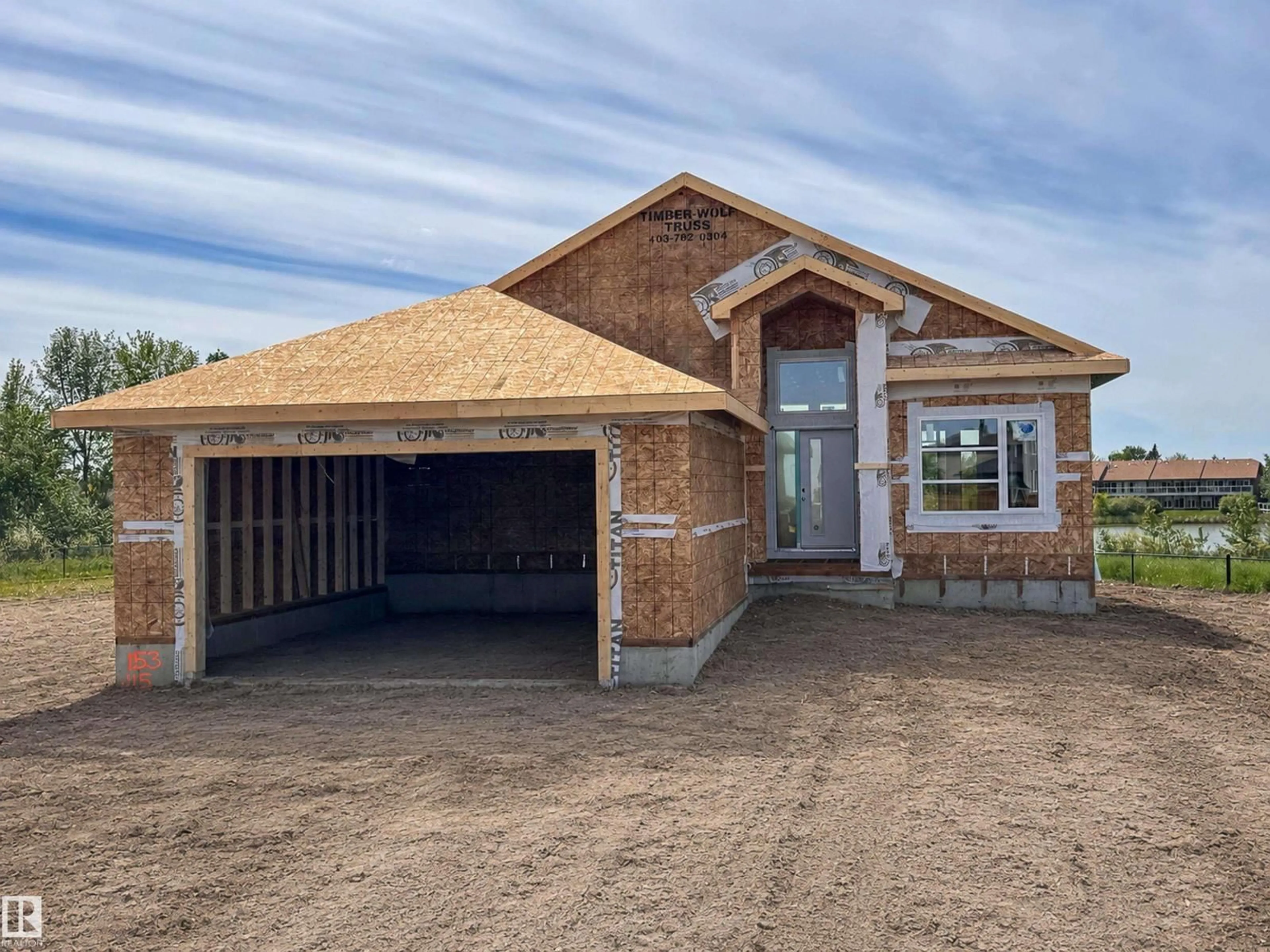 Home with brick exterior material, unknown for 153 HOULE DR, Morinville Alberta T8R0E1
