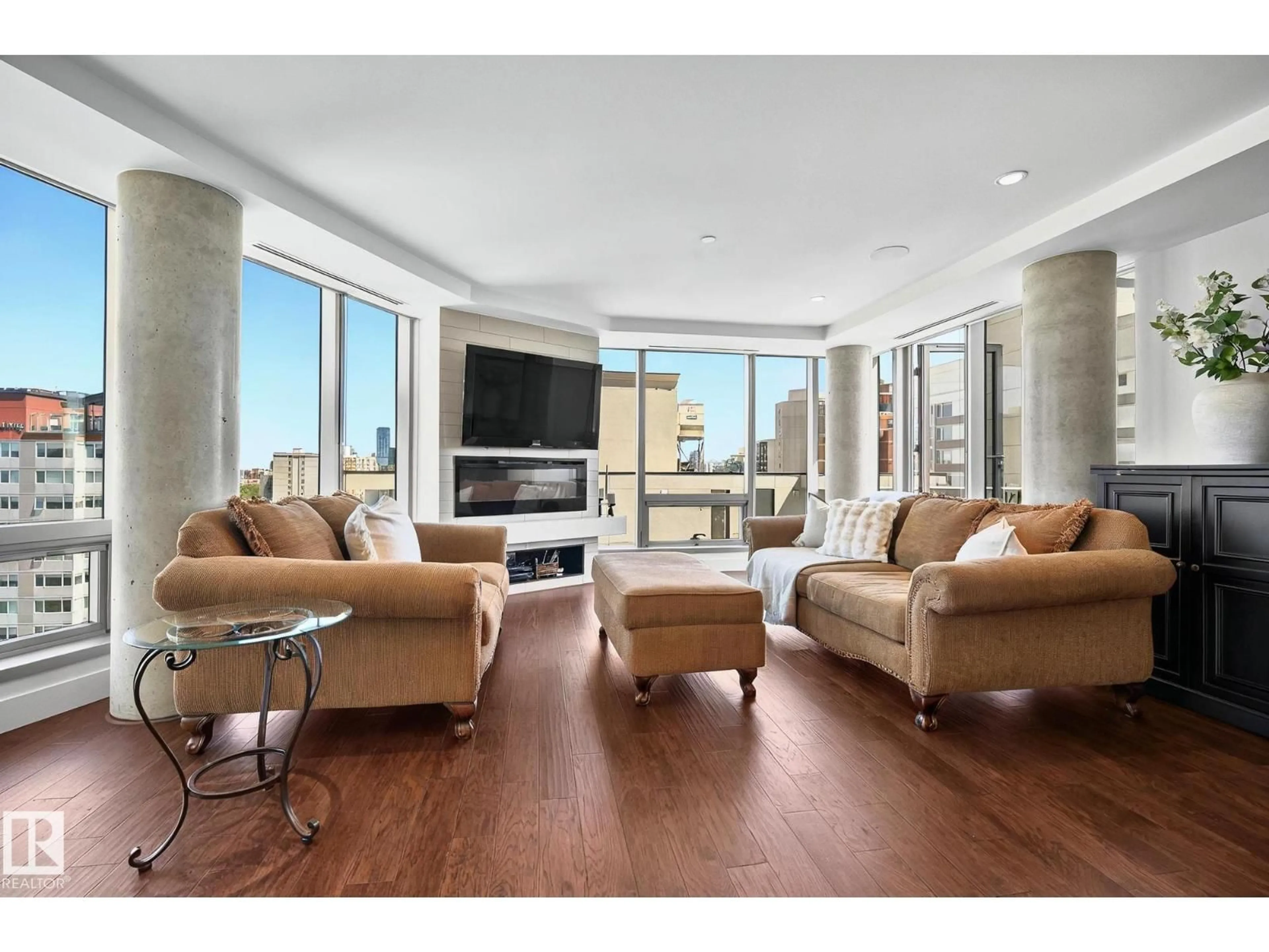 Living room with furniture, unknown for 1201 JASPER AV, Edmonton Alberta T5K0P1