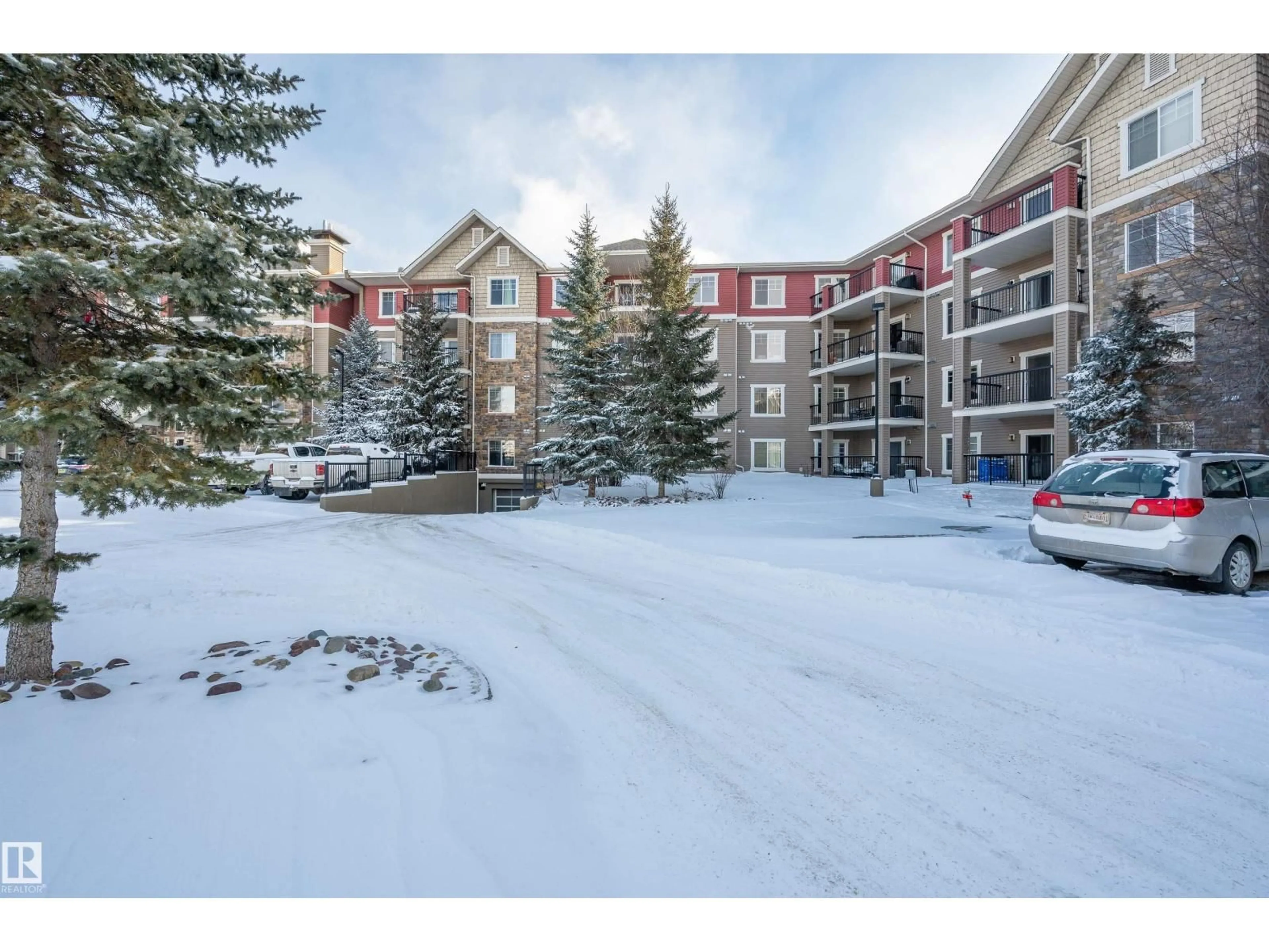 A pic from outside/outdoor area/front of a property/back of a property/a pic from drone, mountain view for #238 - 2096 BLACKMUD CREEK DR, Edmonton Alberta T6W0G1
