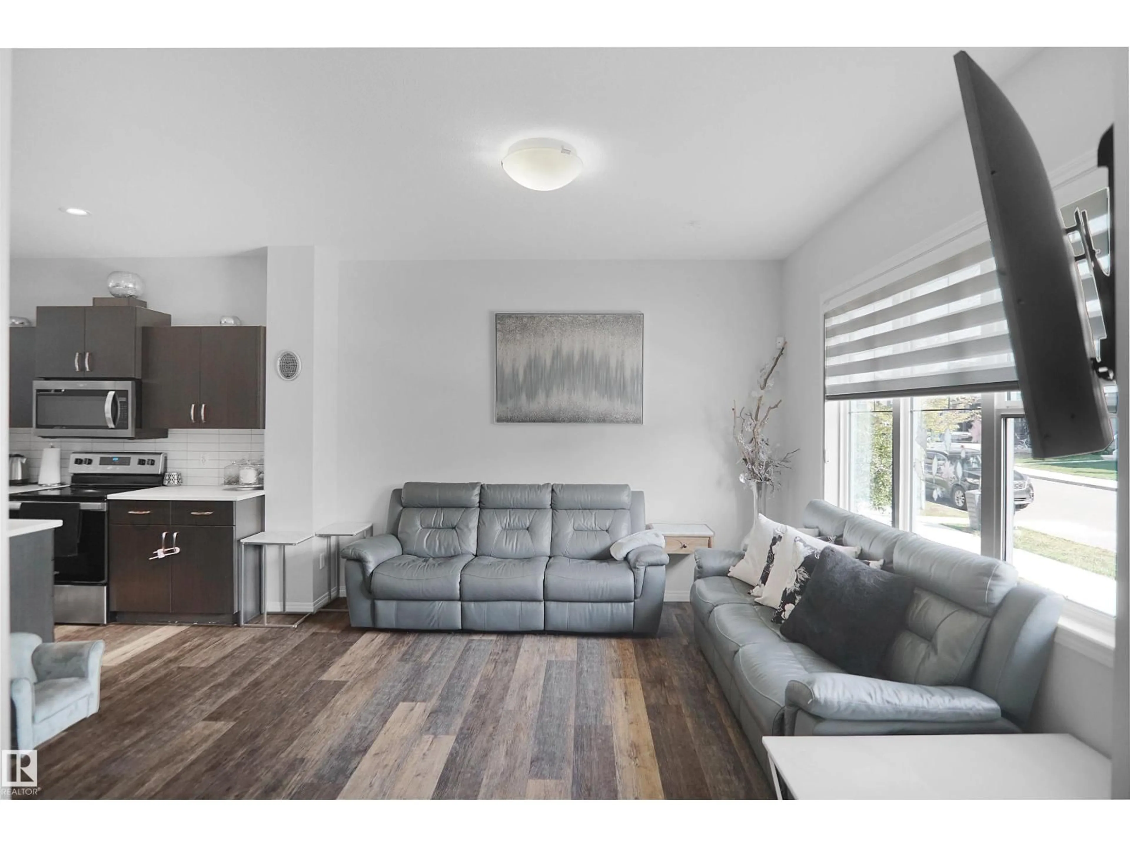 Living room with furniture, unknown for NW - 17916 62 ST, Edmonton Alberta T5Y3Z4