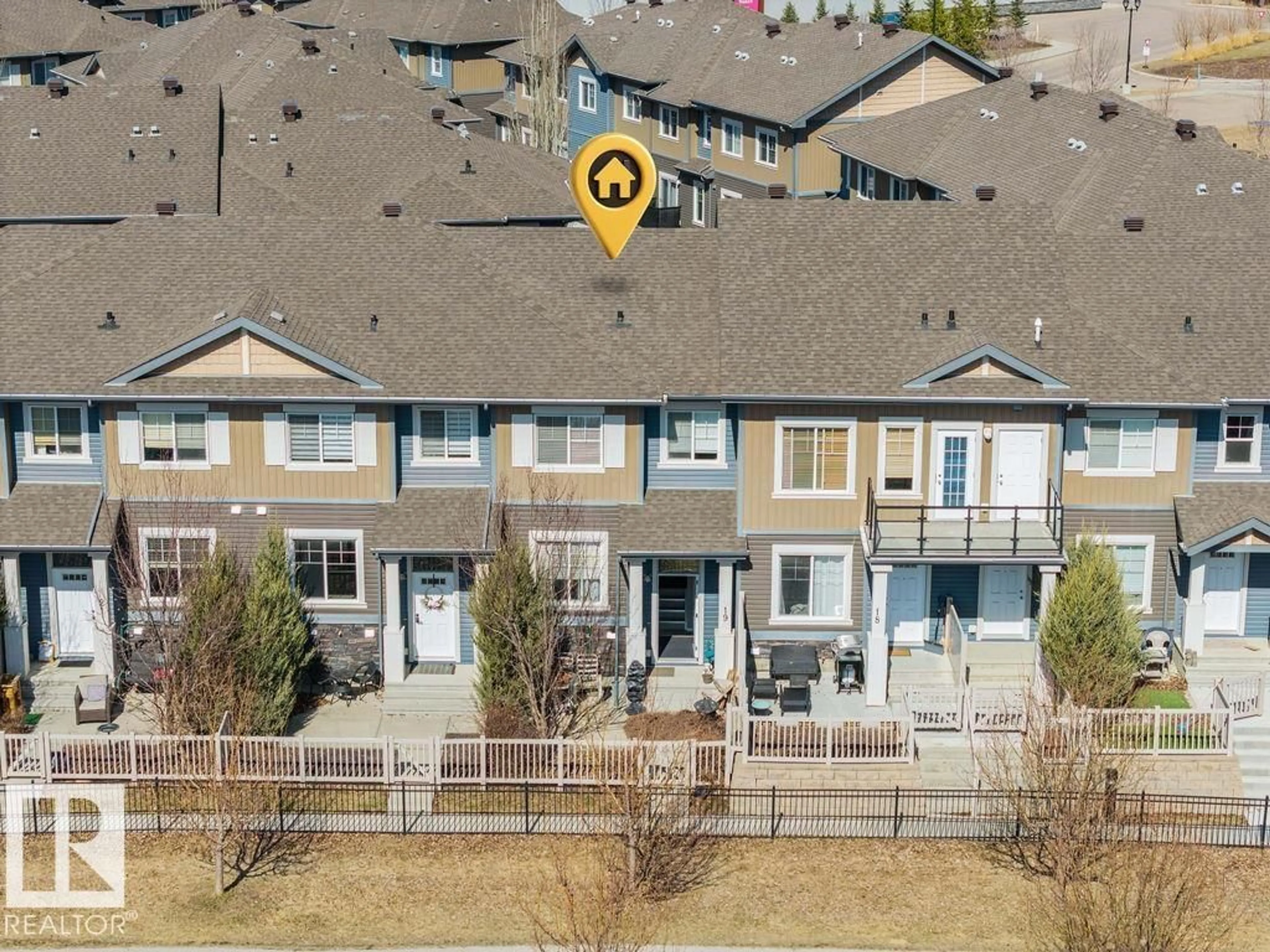 A pic from outside/outdoor area/front of a property/back of a property/a pic from drone, city buildings view from balcony for 19 1030 CHAPPELLE BV, Edmonton Alberta T6W2K7