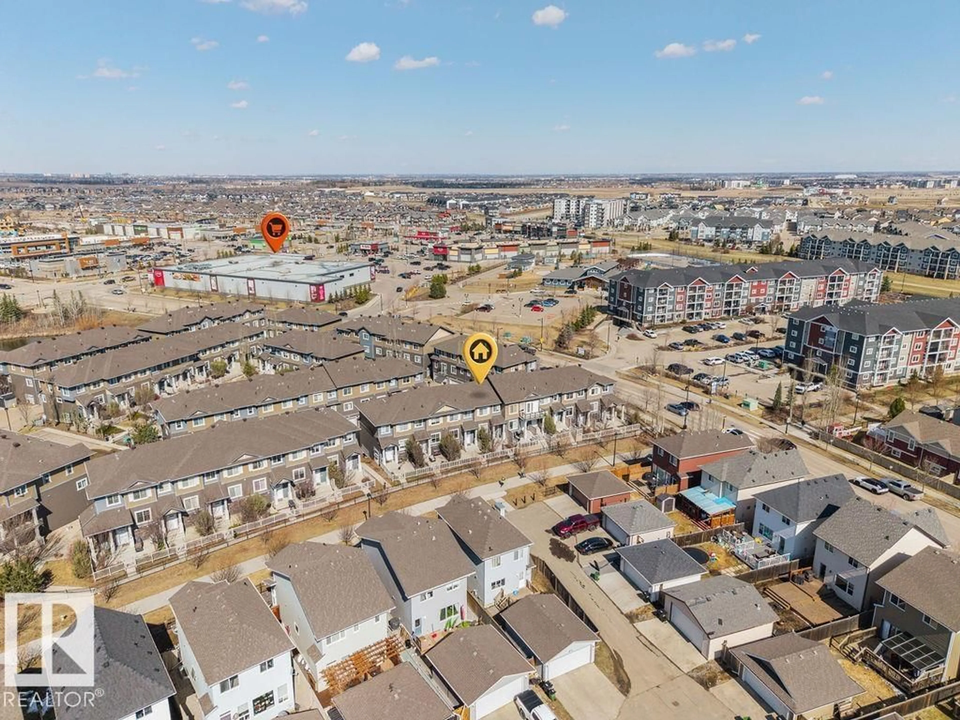 A pic from outside/outdoor area/front of a property/back of a property/a pic from drone, street for 19 1030 CHAPPELLE BV, Edmonton Alberta T6W2K7