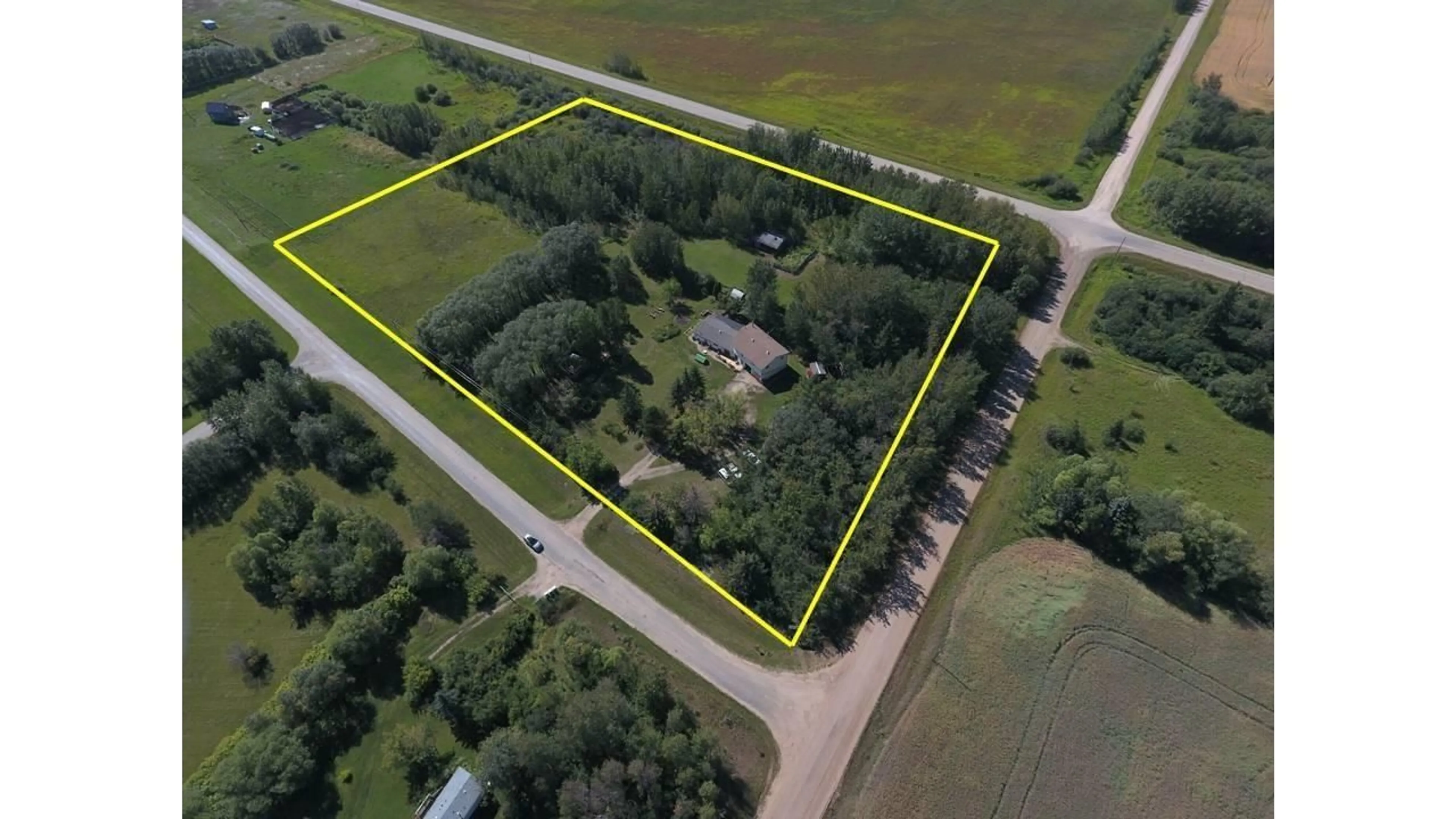 A pic from outside/outdoor area/front of a property/back of a property/a pic from drone, building for 2 - 23429 TWP RD 584, Rural Westlock County Alberta T0G1L0