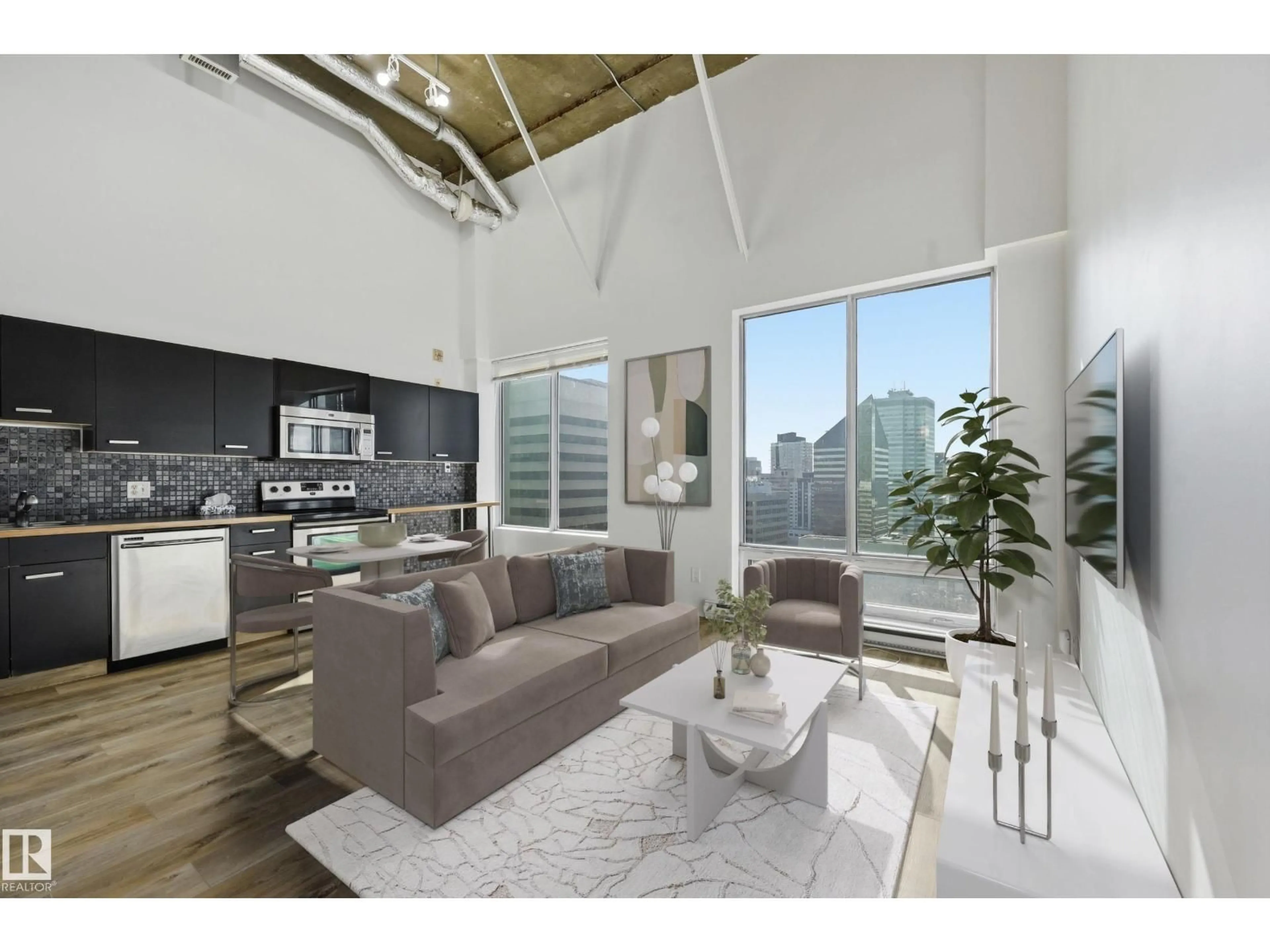 Open concept kitchen, unknown for 10024 - 1805 JASPER AV, Edmonton Alberta T5J1R9