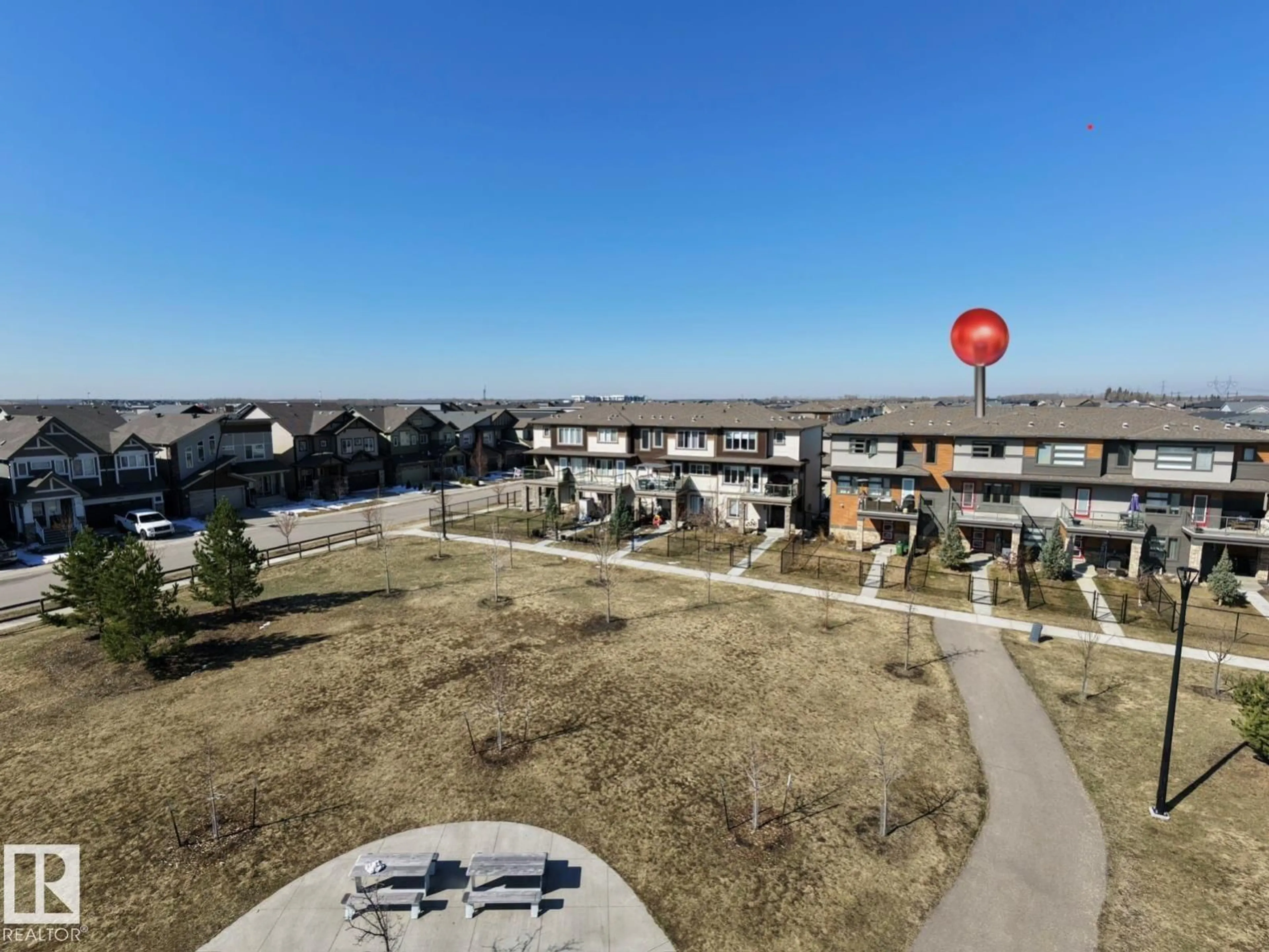 A pic from outside/outdoor area/front of a property/back of a property/a pic from drone, unknown for 2653 196A NW, Edmonton Alberta T6M0X1
