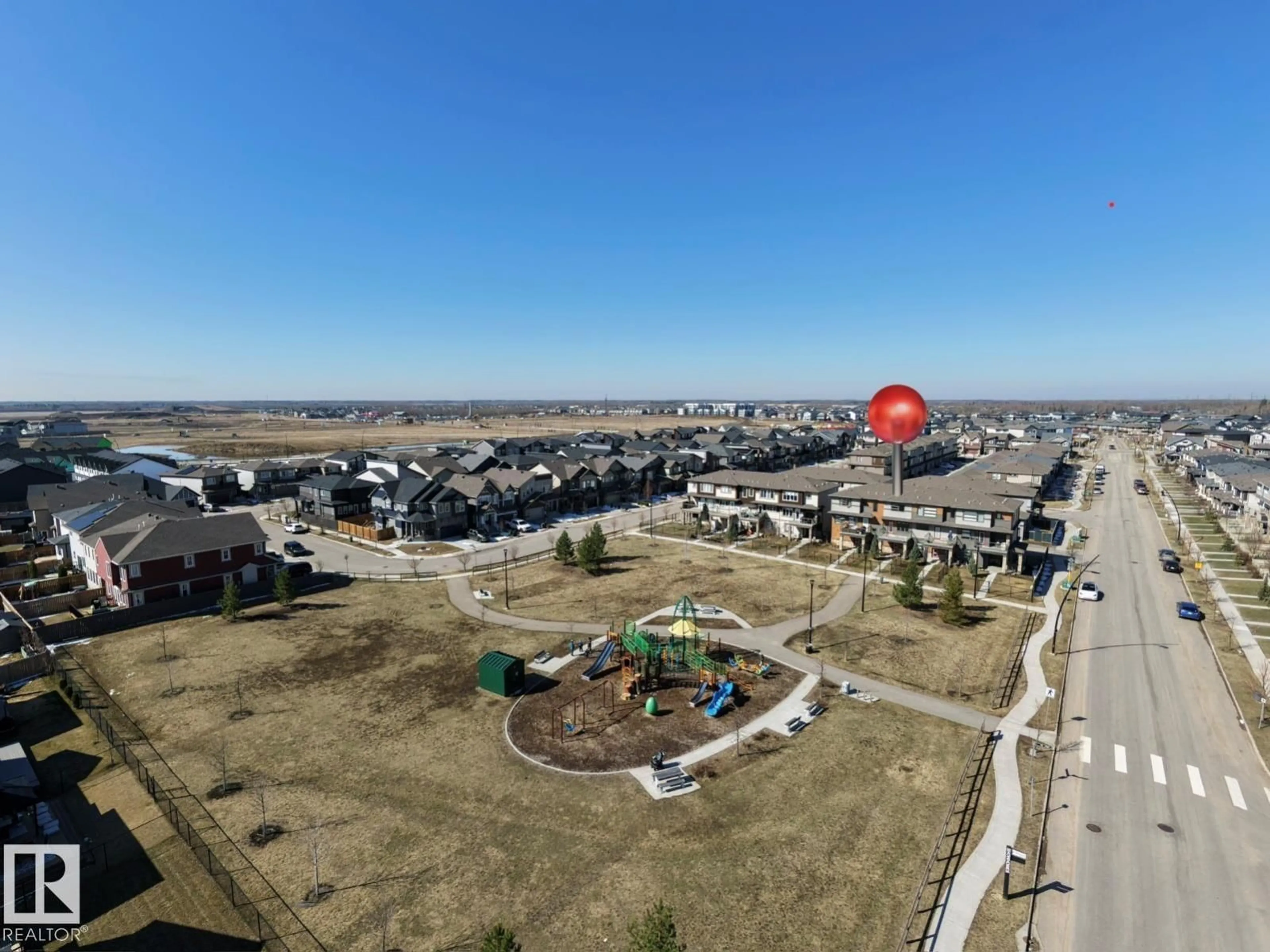 A pic from outside/outdoor area/front of a property/back of a property/a pic from drone, unknown for 2653 196A NW, Edmonton Alberta T6M0X1