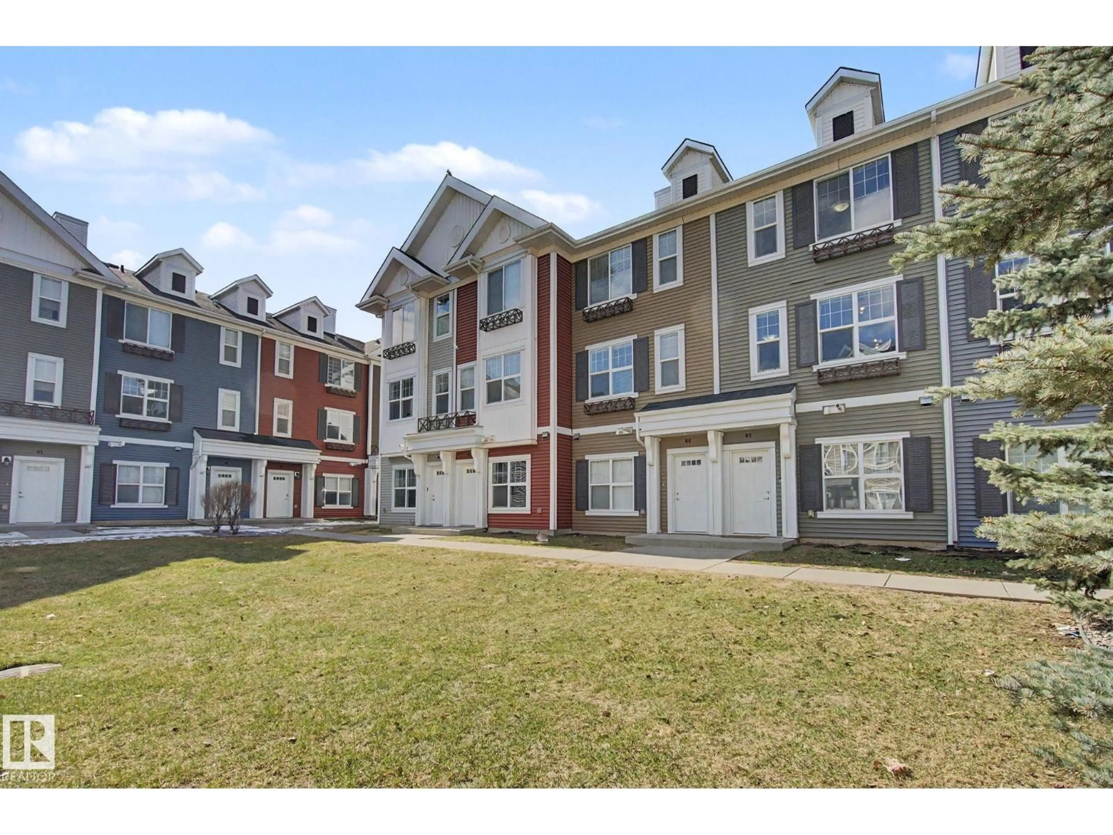 A pic from outside/outdoor area/front of a property/back of a property/a pic from drone, unknown for #85 - 2803 JAMES MOWATT TR, Edmonton Alberta T6W2P5