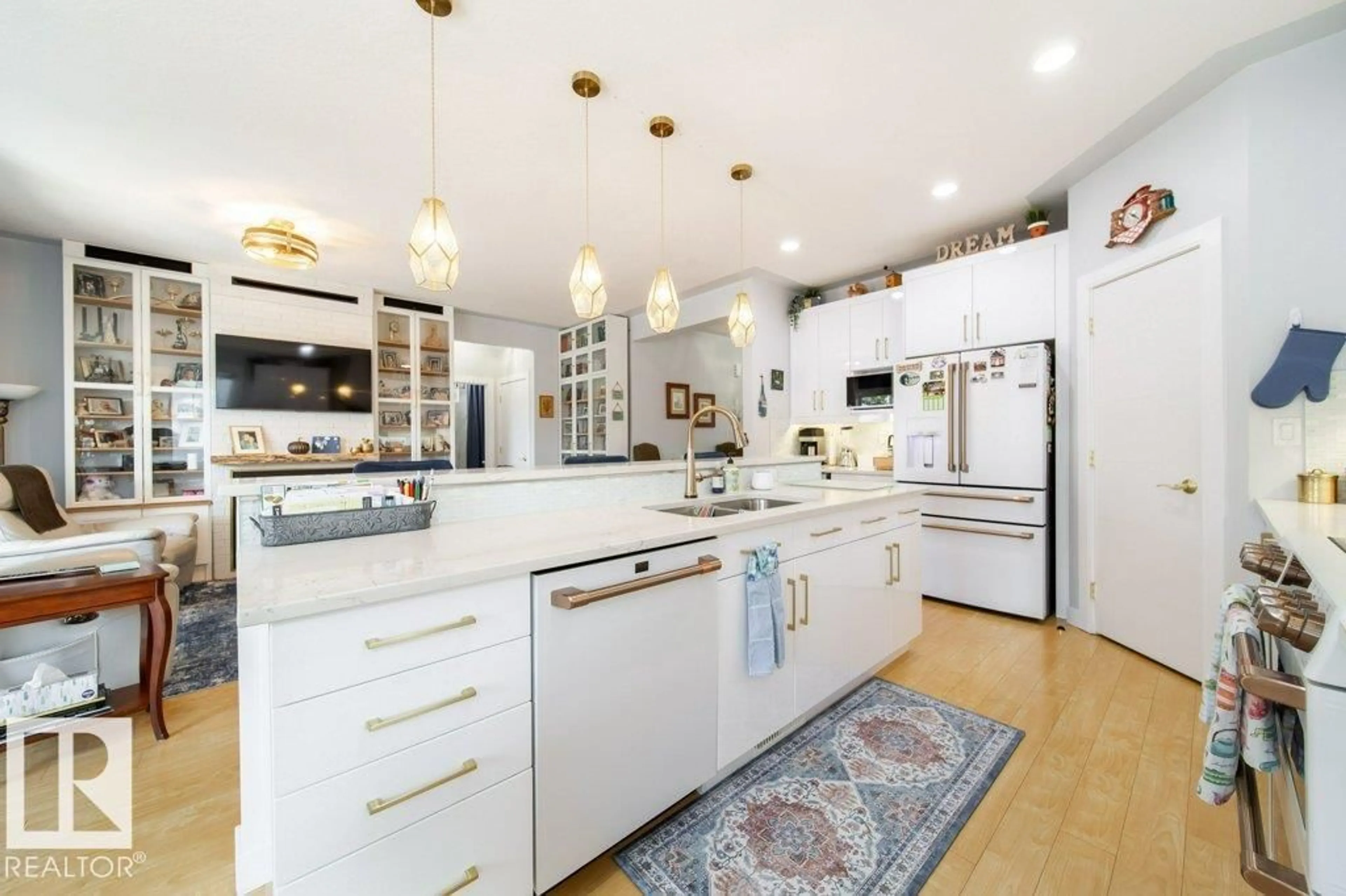 Open concept kitchen, unknown for 8731 85 AV, Edmonton Alberta T6C1G8