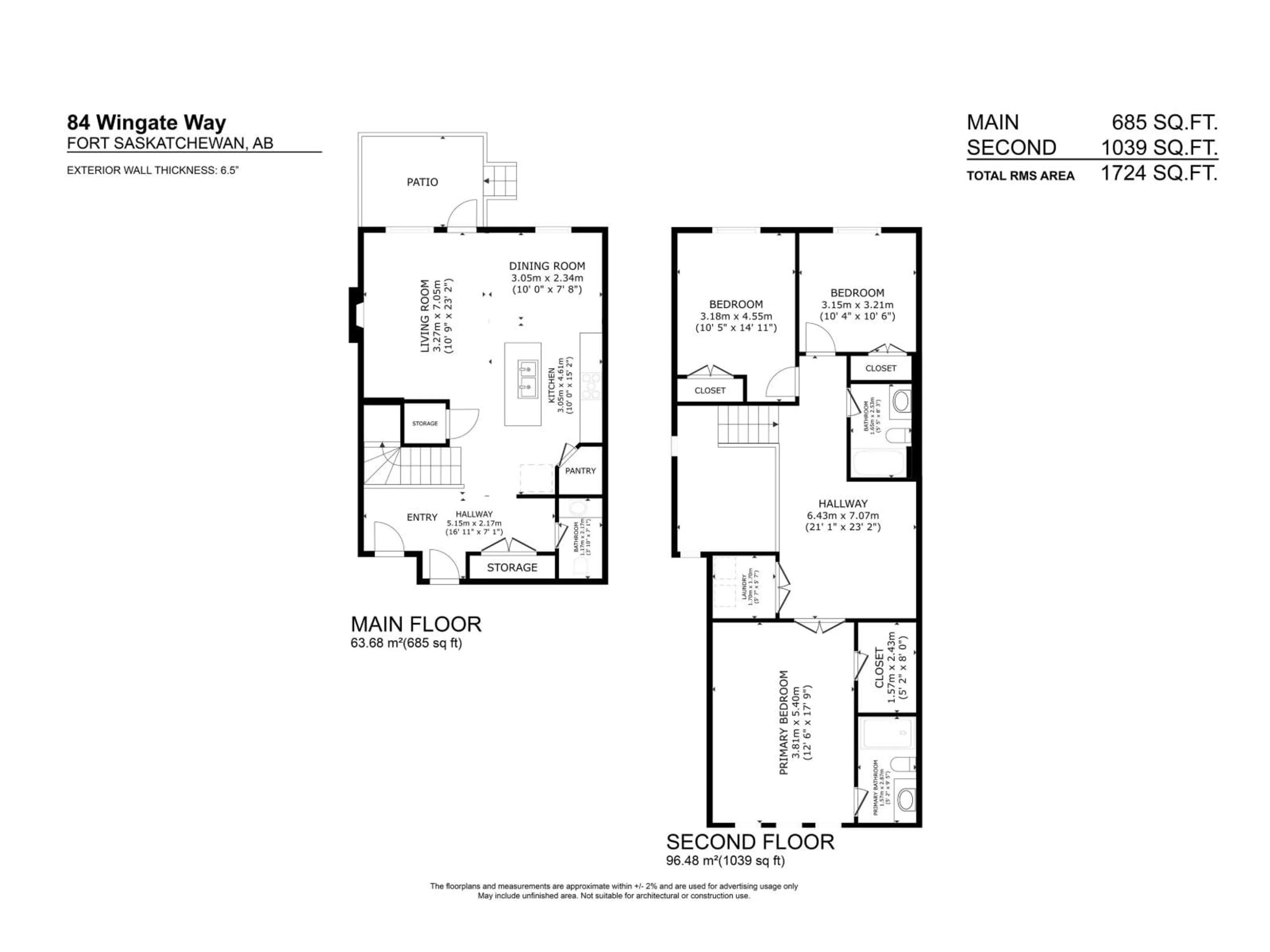 Floor plan for 84 WINGATE WY, Fort Saskatchewan Alberta T8L0W7