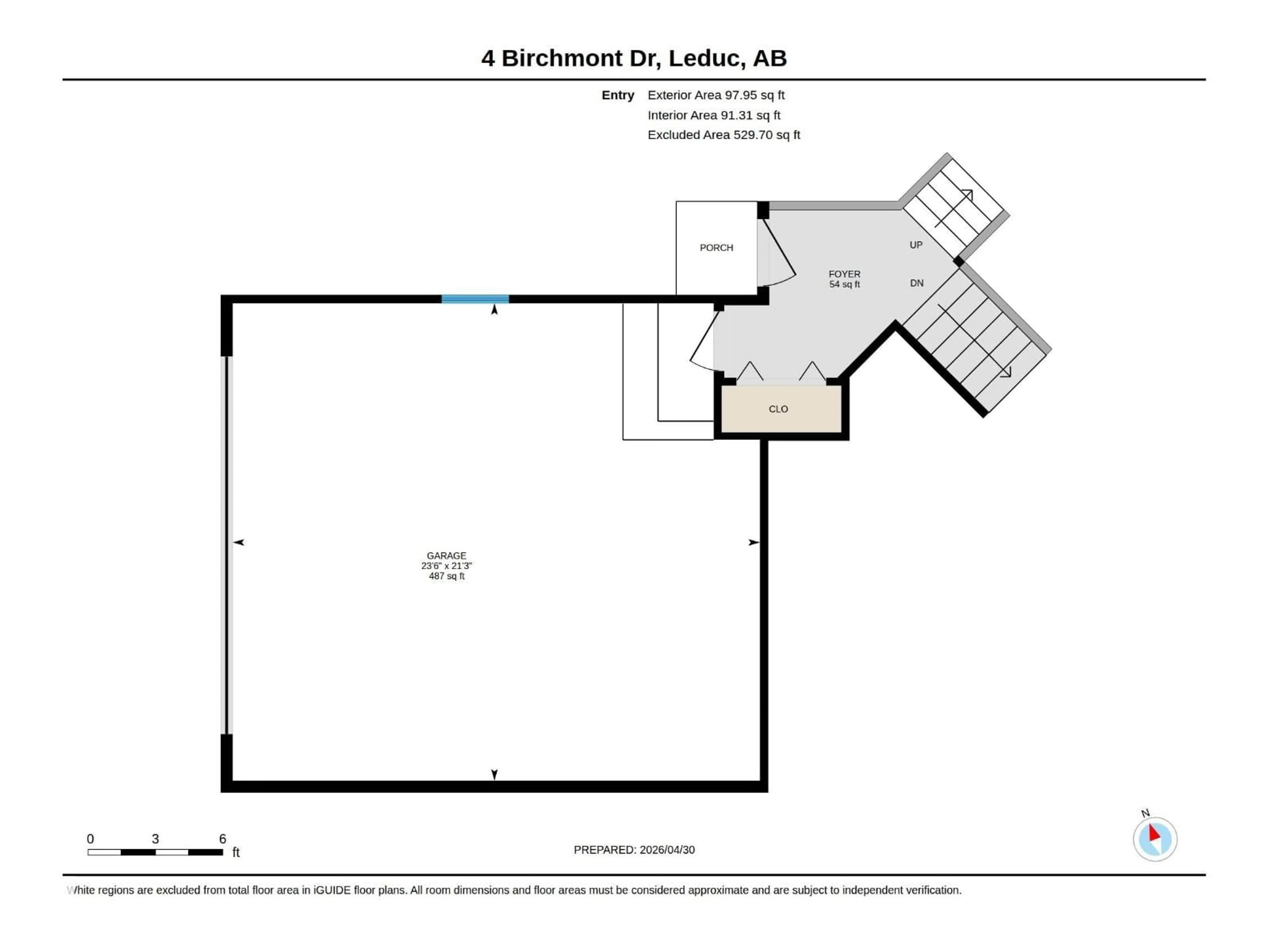 Floor plan for 4 BIRCHMONT DR, Leduc Alberta T9E8G8